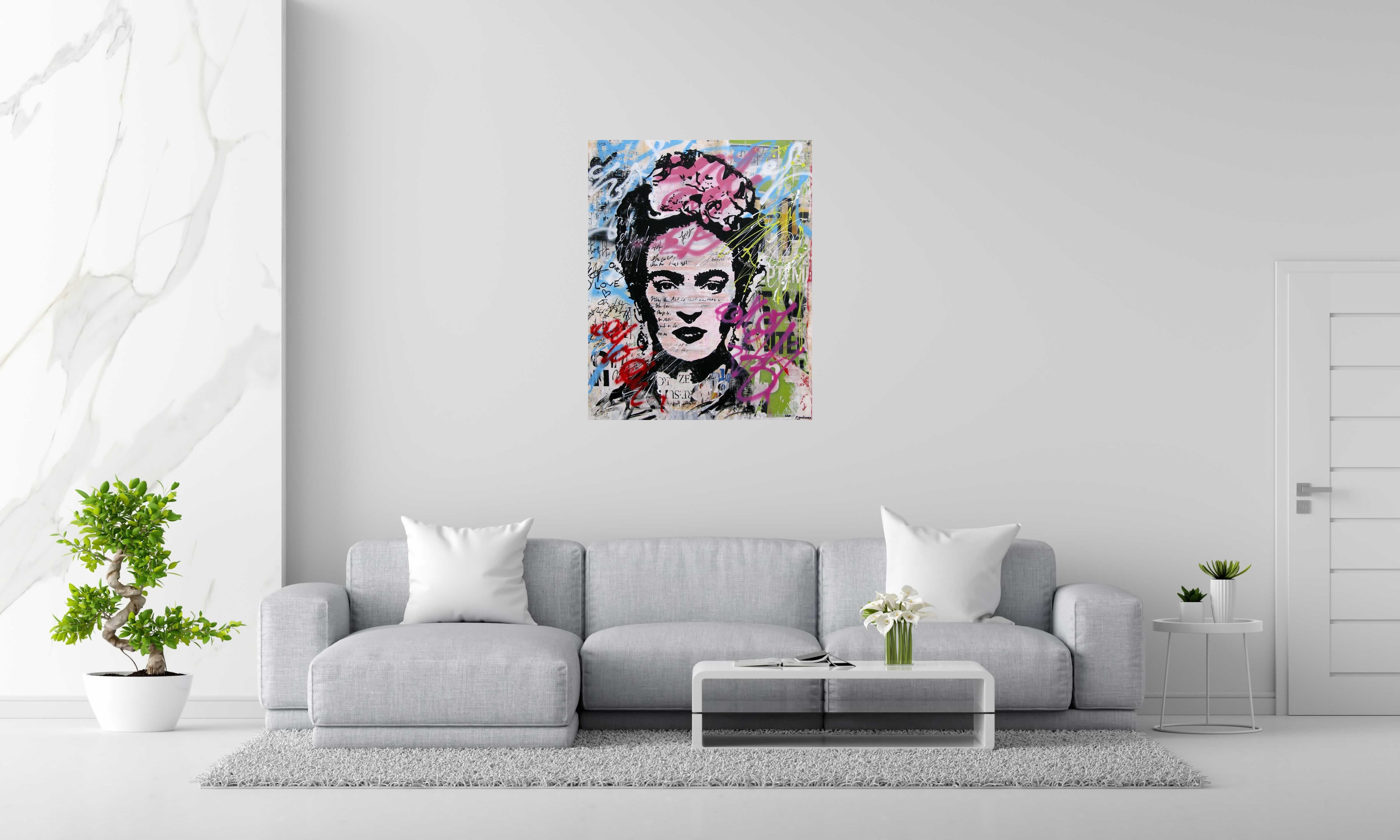 Tableau de PATRICIA GADISSEUR a pour titre  One day style graffiti, street pop art dim : PATRICIA GADISSEURprix:750