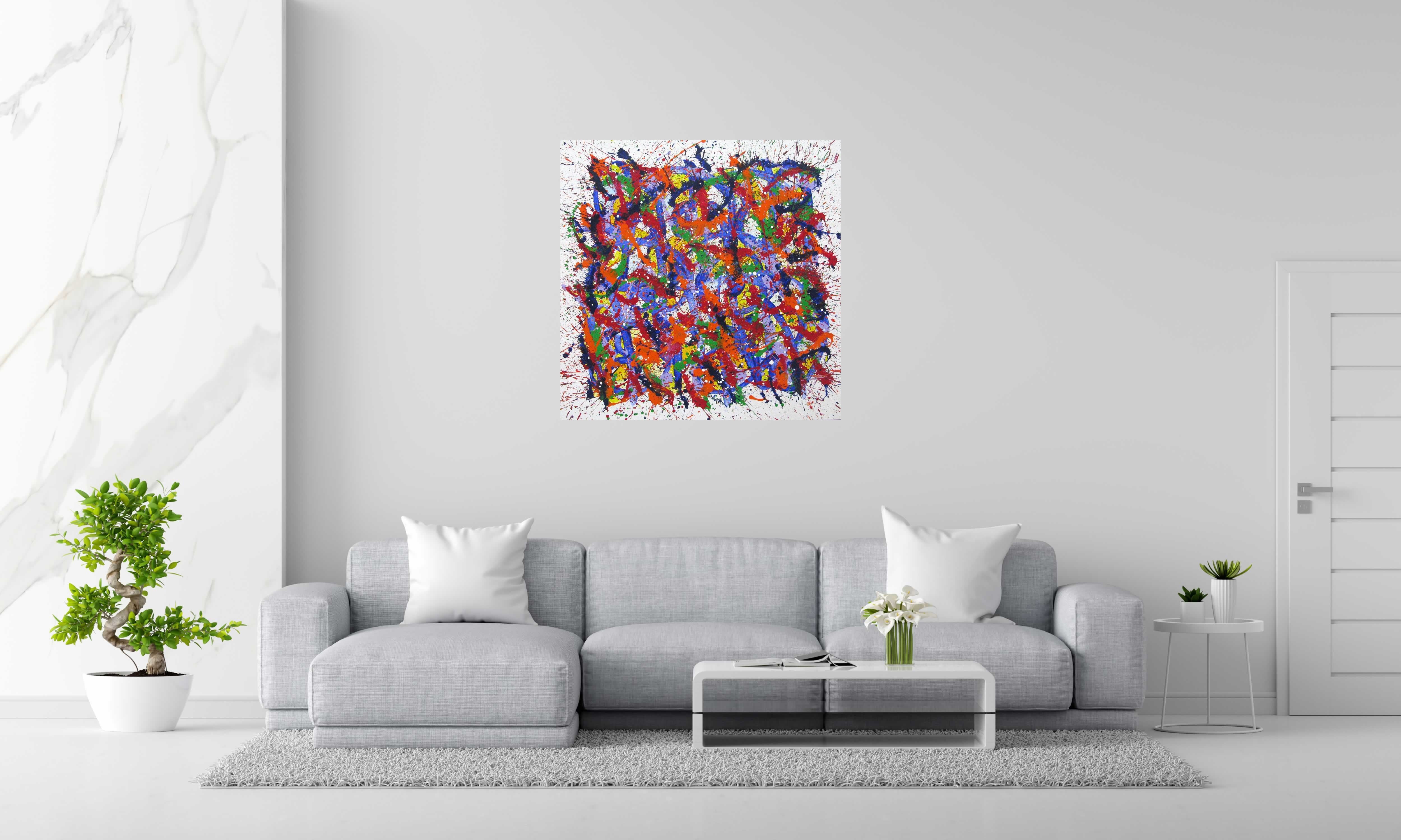 Tableau de STEPHANE RIME a pour titre  NONAME B26 style abstrait dim : STEPHANE RIMEprix:850