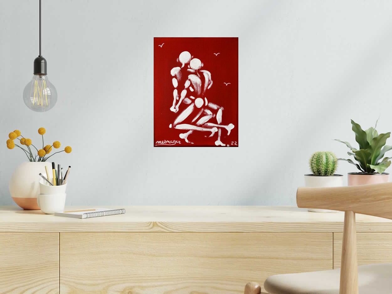 Tableau de JEROME MESNAGER a pour titre  TOILE 194 style figuratif dim : JEROME MESNAGERprix:550