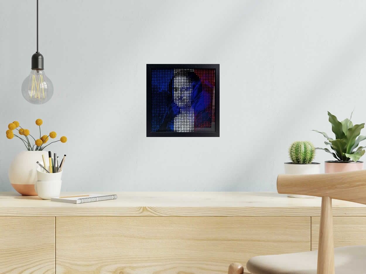 Tableau de WAWAPOD a pour titre  MONA LISA FRANCE 3D style street pop art, graphique dim : WAWAPODprix:220