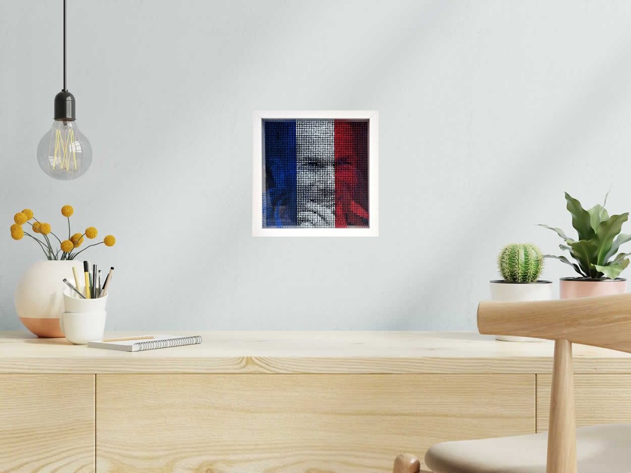 Tableau de WAWAPOD a pour titre  ZIZOU style street pop art, graphique dim : WAWAPODprix:250