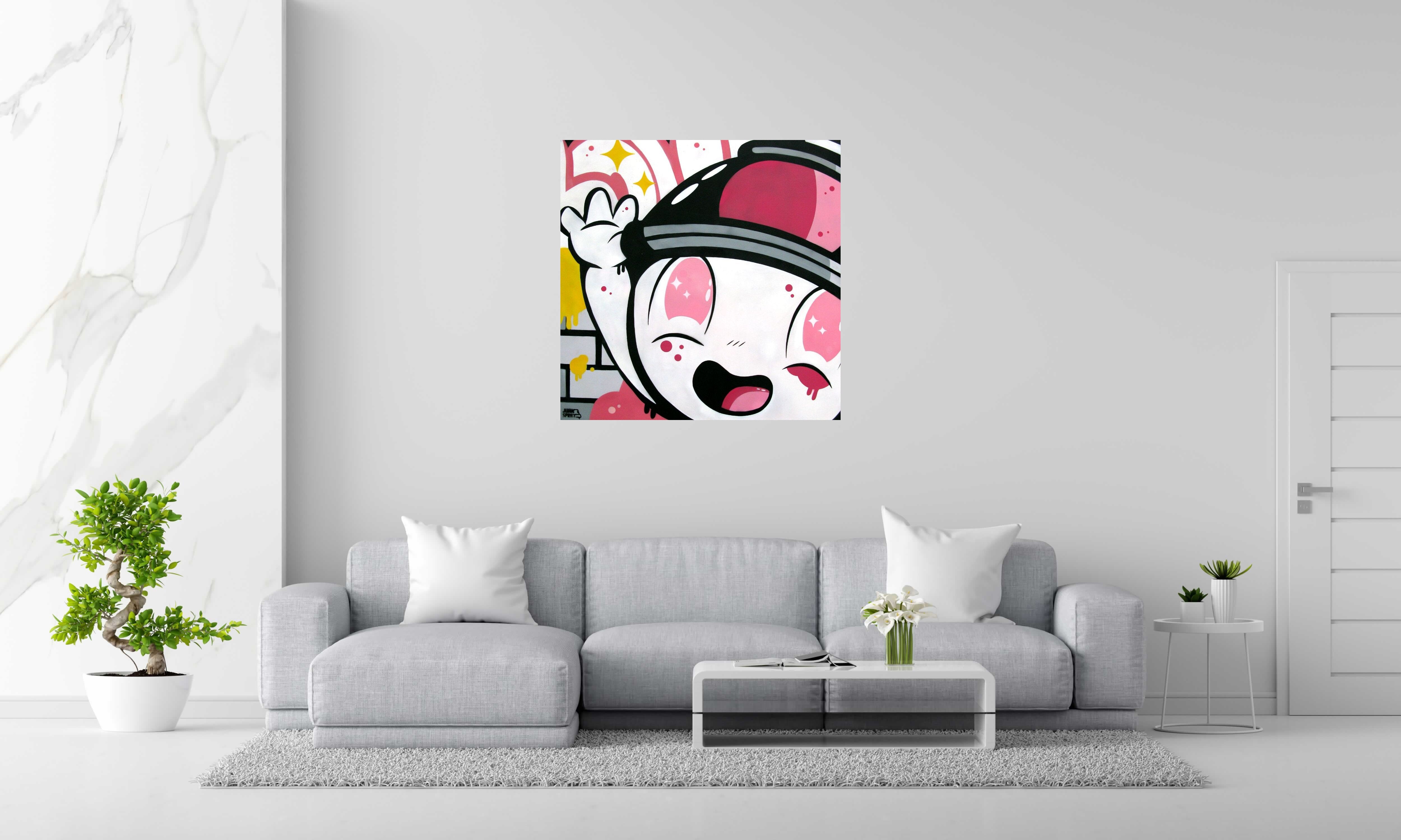 Tableau de JUAN SPRAY a pour titre  A lovely day style graphique dim : JUAN SPRAYprix:850