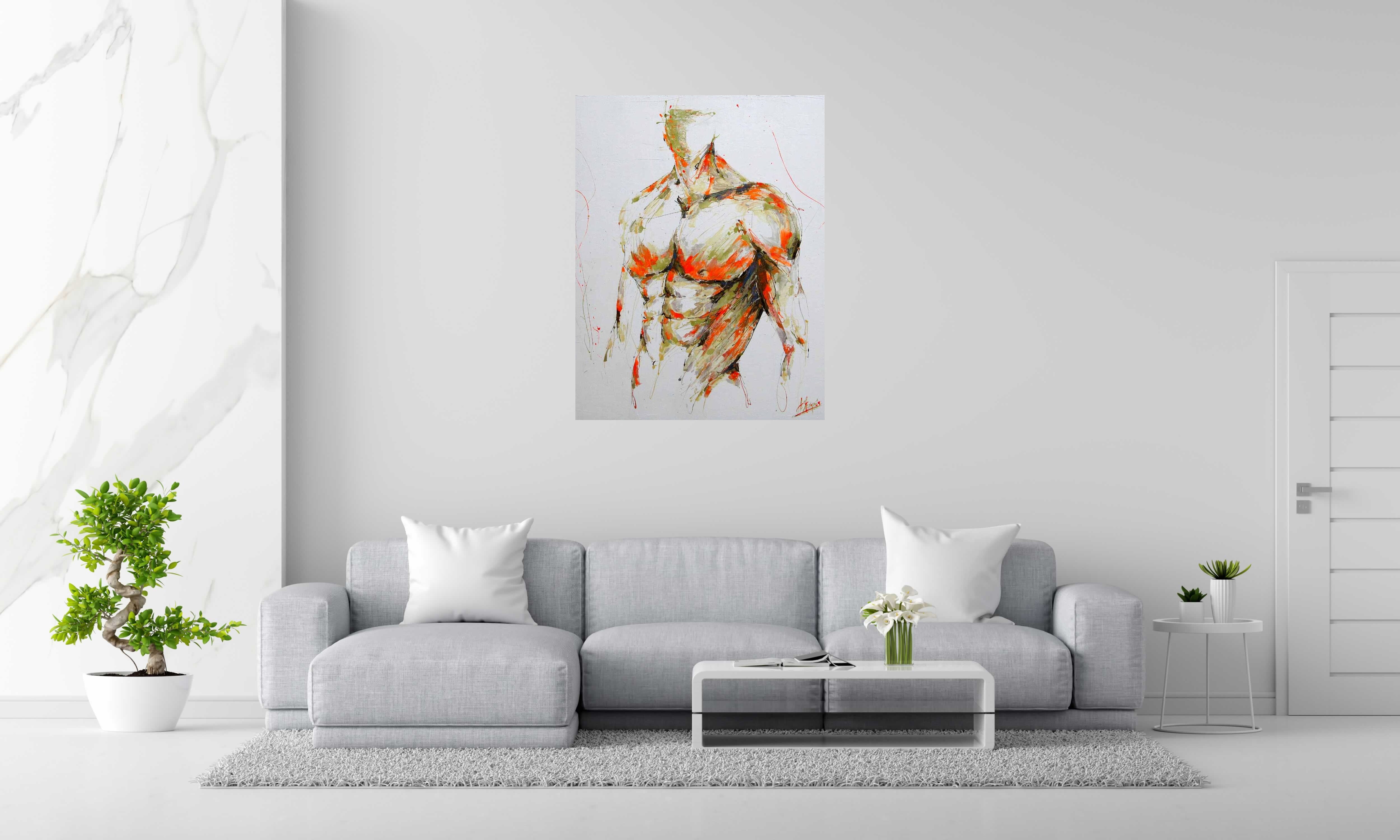 Tableau de AMANDYNE S. a pour titre  In virtute style figuratif dim : AMANDYNE S.prix:1200