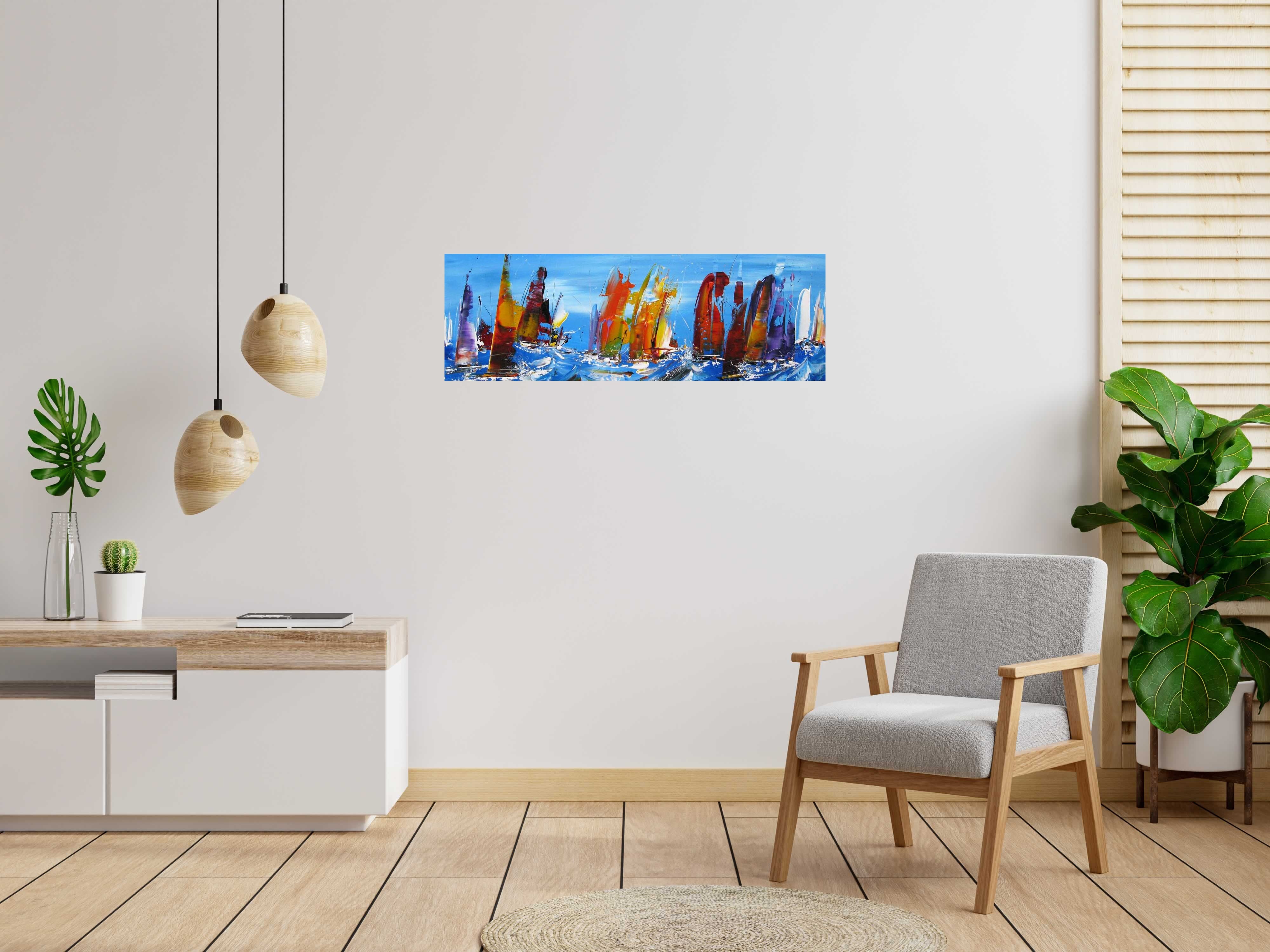 Tableau de F. BOUTET a pour titre  Marine abstraite 2023-40 style figuratif dim : F. BOUTETprix:700