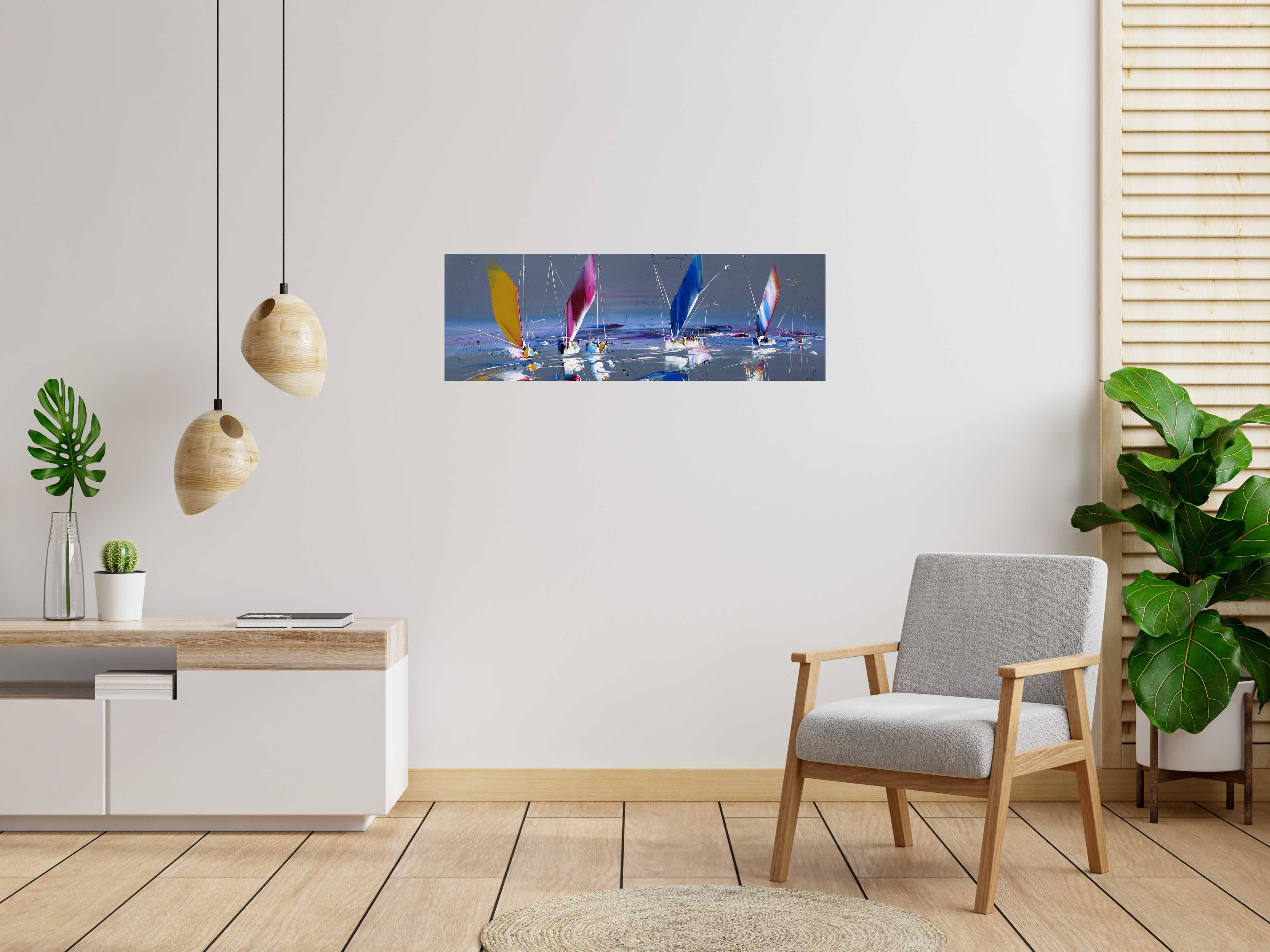 Tableau de F. BOUTET a pour titre  Marine abstraite 2023-41 style figuratif dim : F. BOUTETprix:700