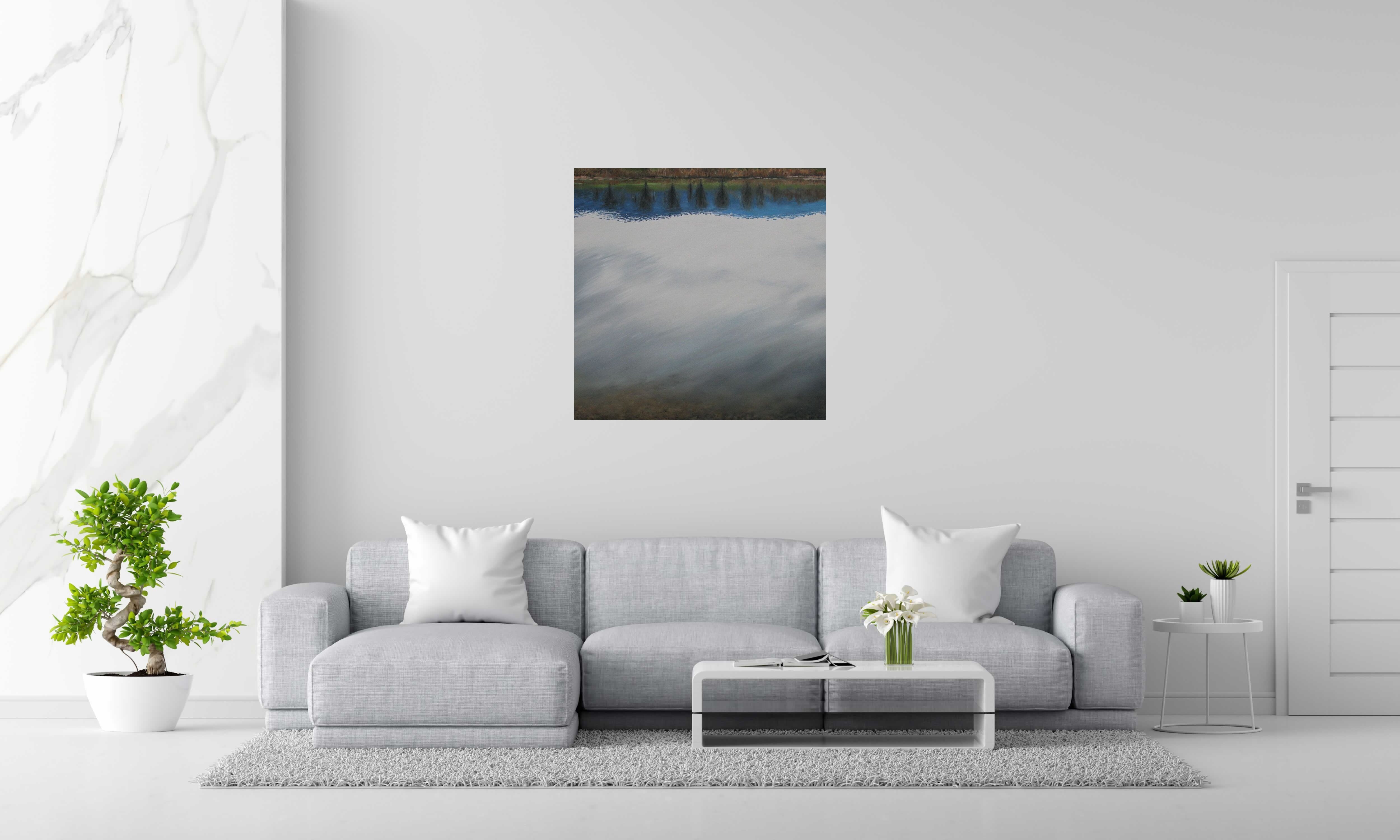 Tableau de ELISE BARAT a pour titre  Rives style figuratif dim : ELISE BARATprix:900