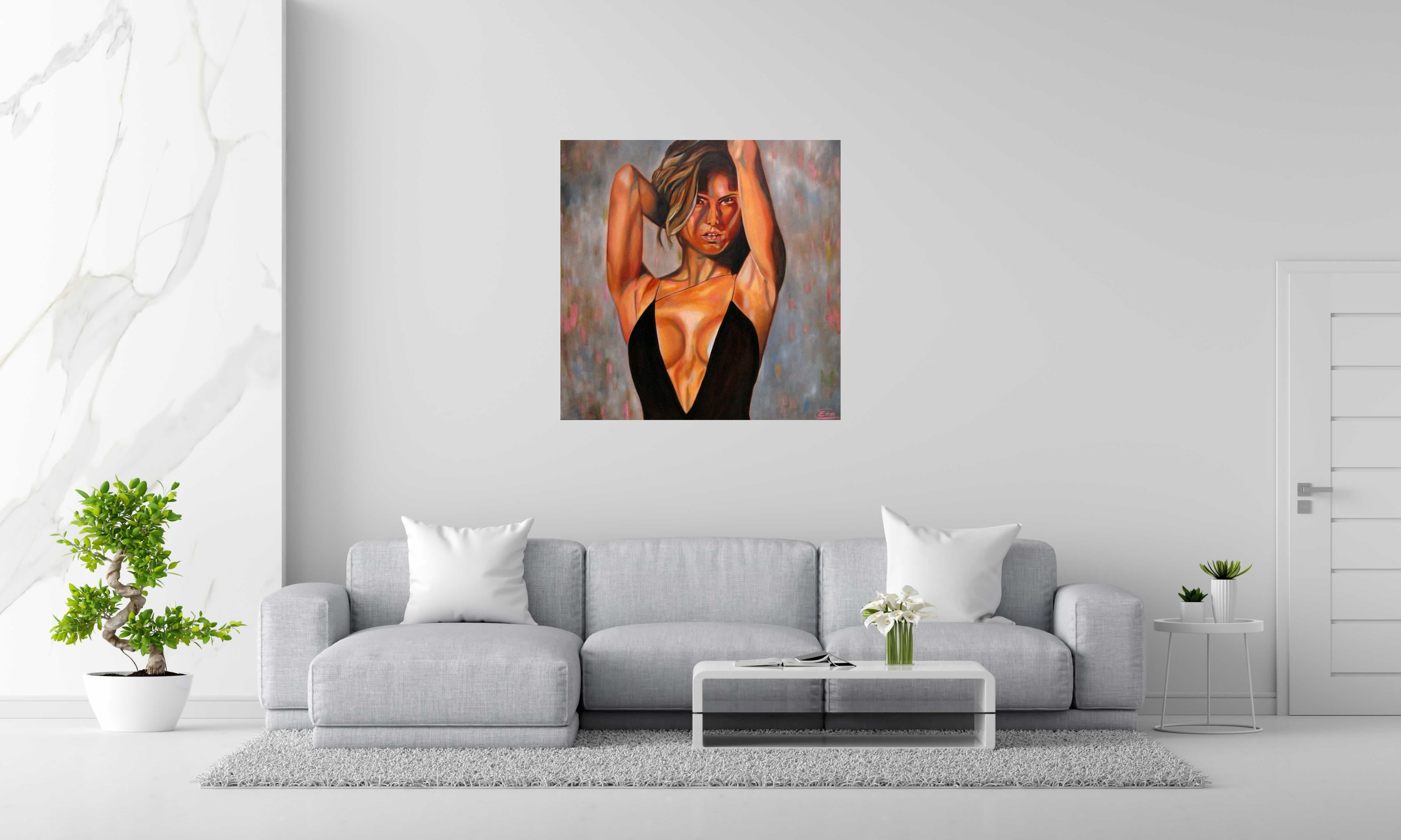 Tableau de EMILIE CREPIN a pour titre  Ivana style figuratif dim : EMILIE CREPINprix:1200