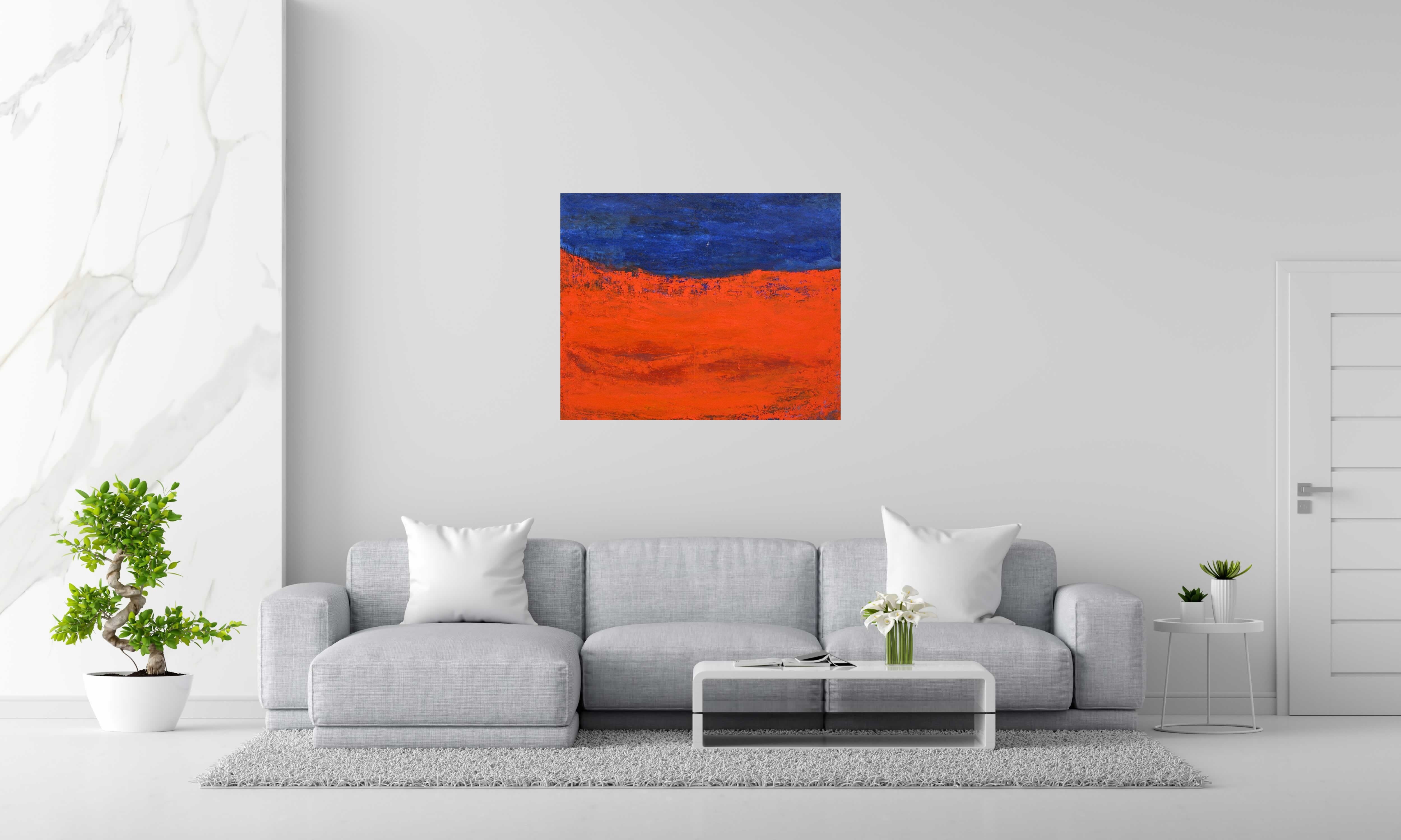 Tableau de PASCALE JACQUEMOND a pour titre  Nuit rouge style abstrait dim : PASCALE JACQUEMONDprix:750