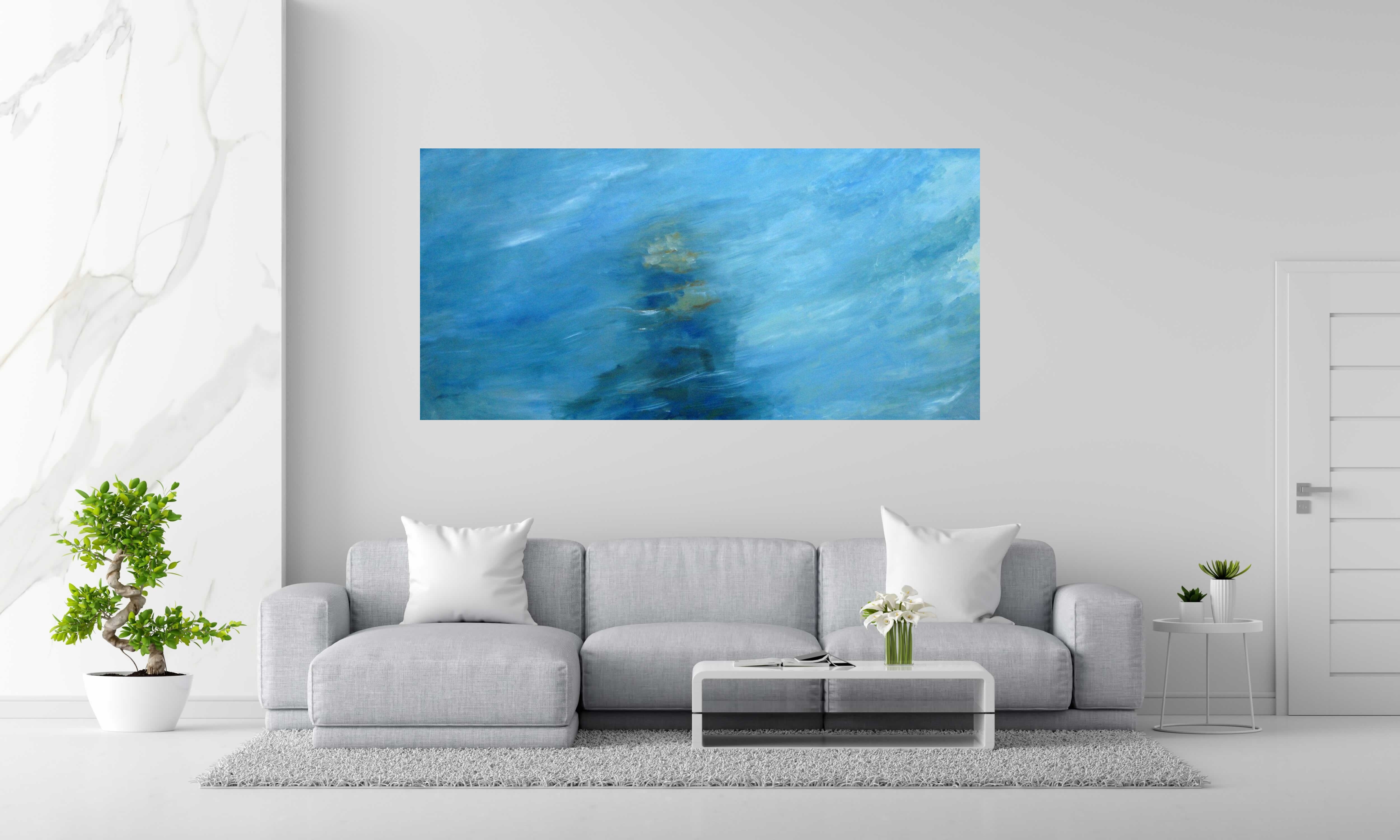 Tableau de PASCALE JACQUEMOND a pour titre  Transparence style abstrait dim : PASCALE JACQUEMONDprix:1700