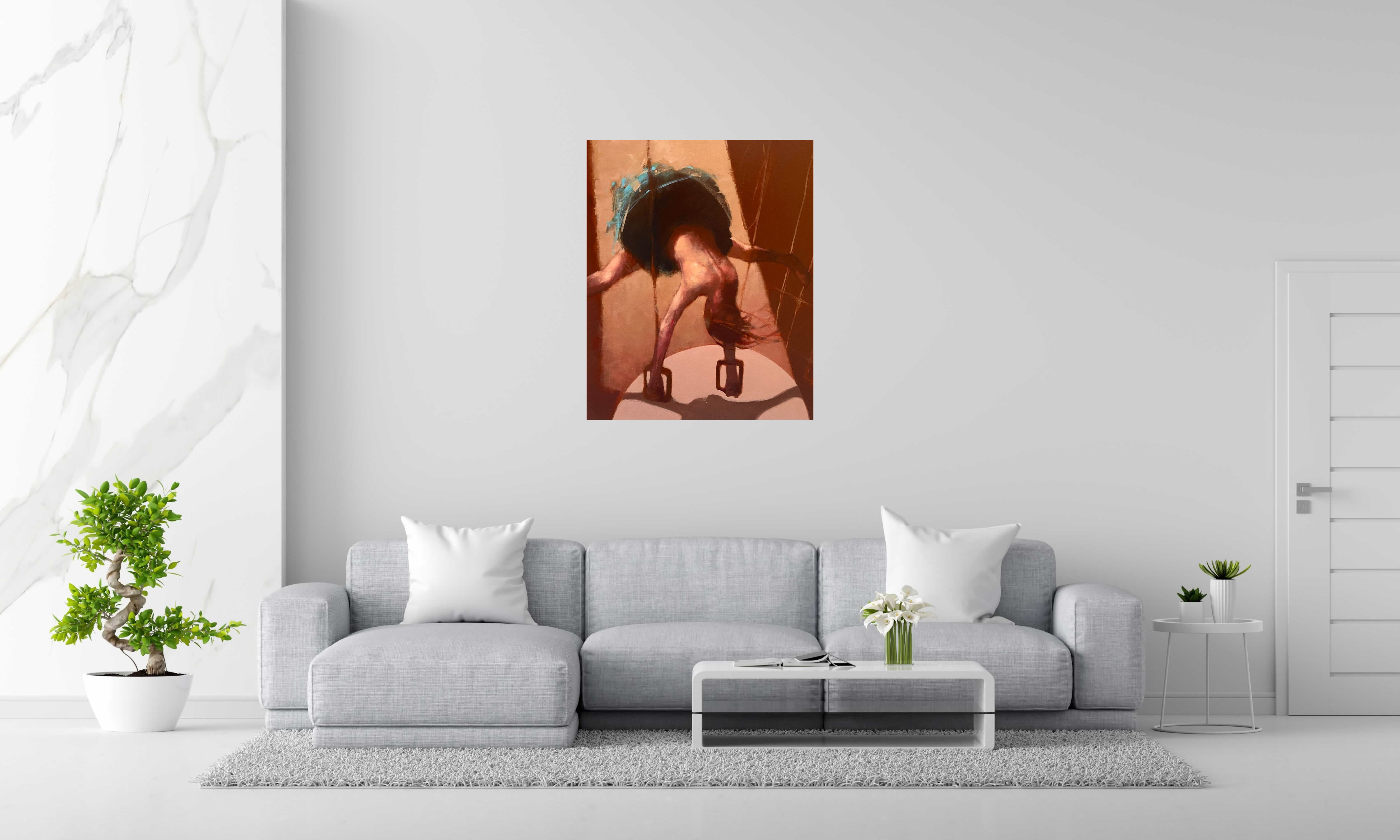 Tableau de MASSEBEUF Olivier a pour titre  Followspot style figuratif dim : MASSEBEUF Olivierprix:900