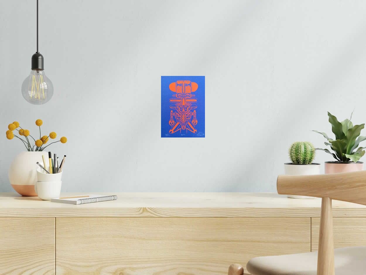 Editions d'art de JIBE a pour titre  BOT 1 style graphique dim : JIBEprix:40