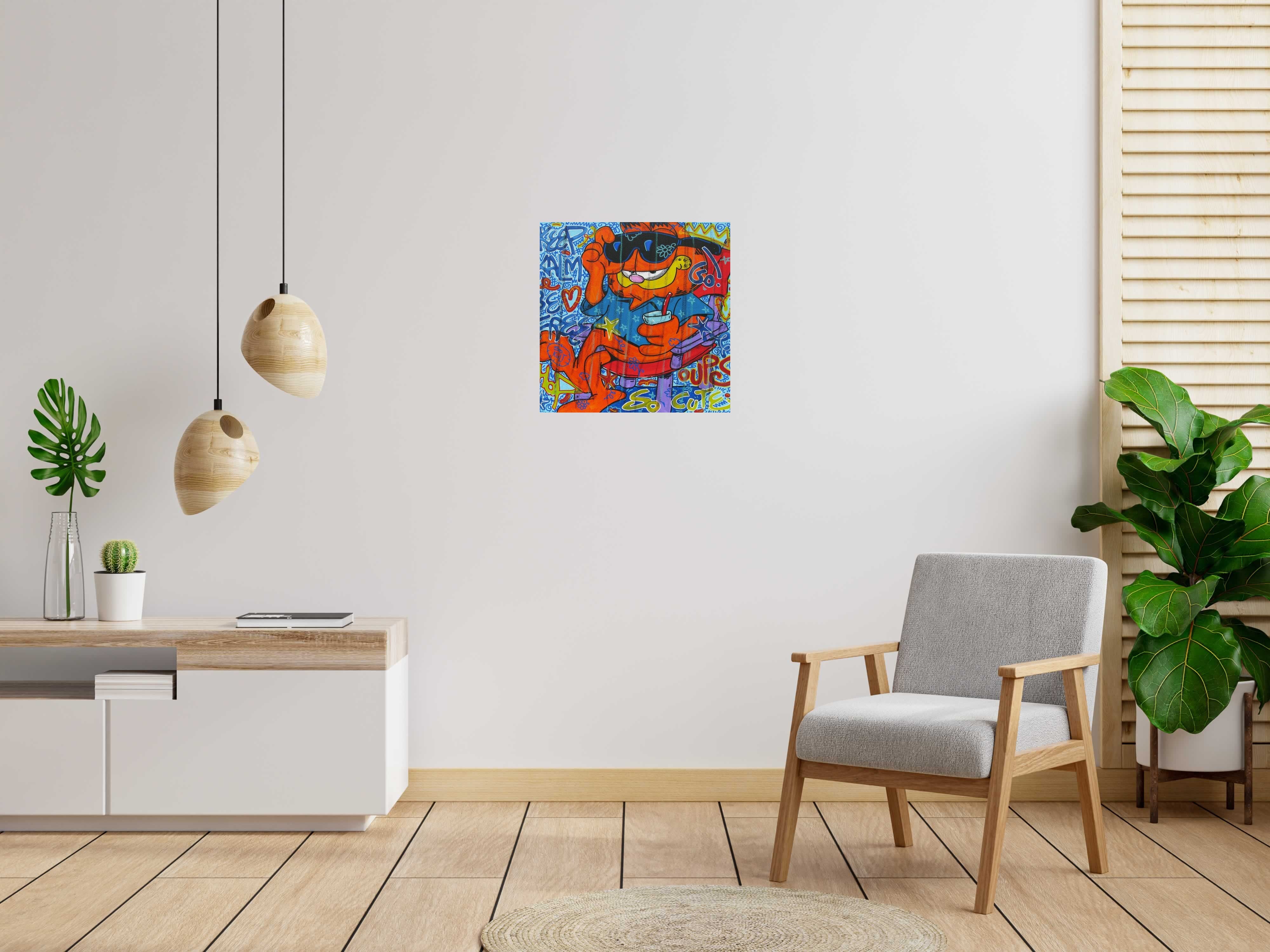 Tableau de RICO SAB a pour titre  Keep kalm be free style street pop art, street art dim : RICO SABprix:320