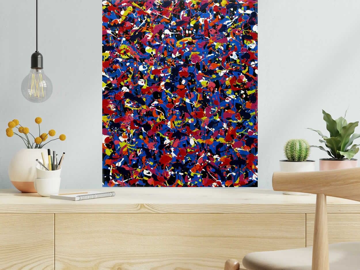 Tableau de STEPHANE RIME a pour titre  NONAME C52 style abstrait dim : STEPHANE RIMEprix:350