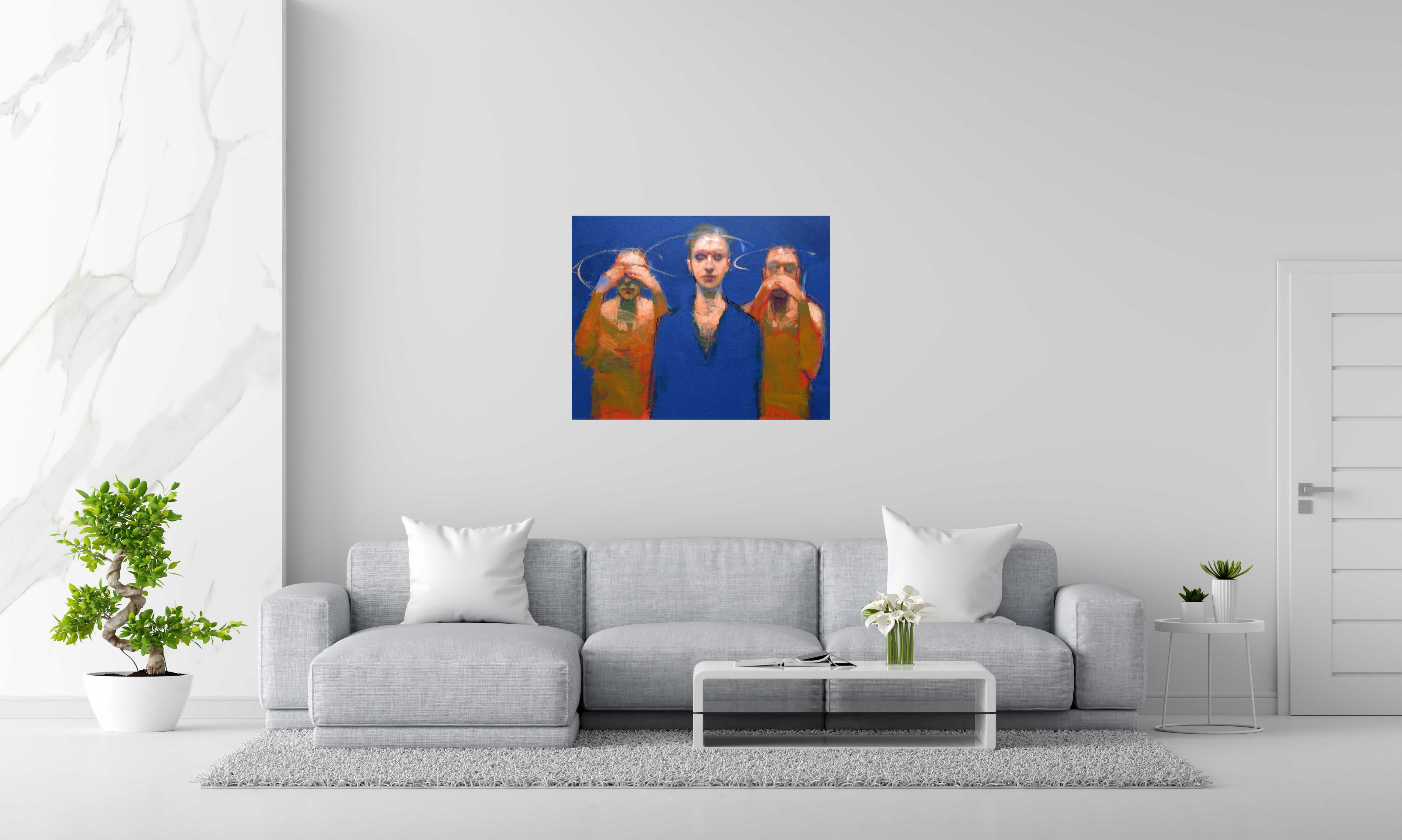 Tableau de MASSEBEUF Olivier a pour titre  Holy s**t style figuratif dim : MASSEBEUF Olivierprix:800