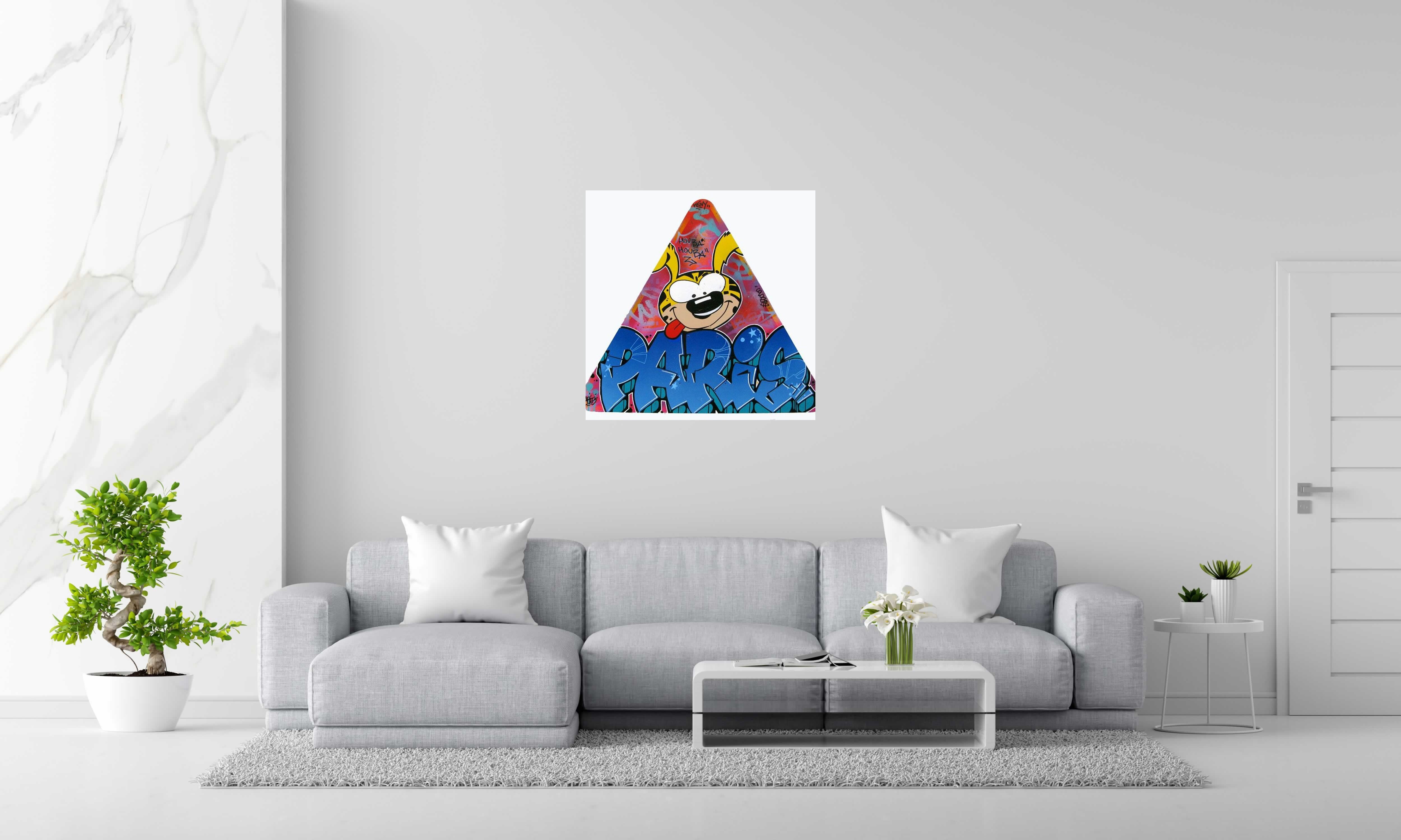 Tableau de KENY a pour titre  Houba houba style graffiti, street art dim : KENYprix:400