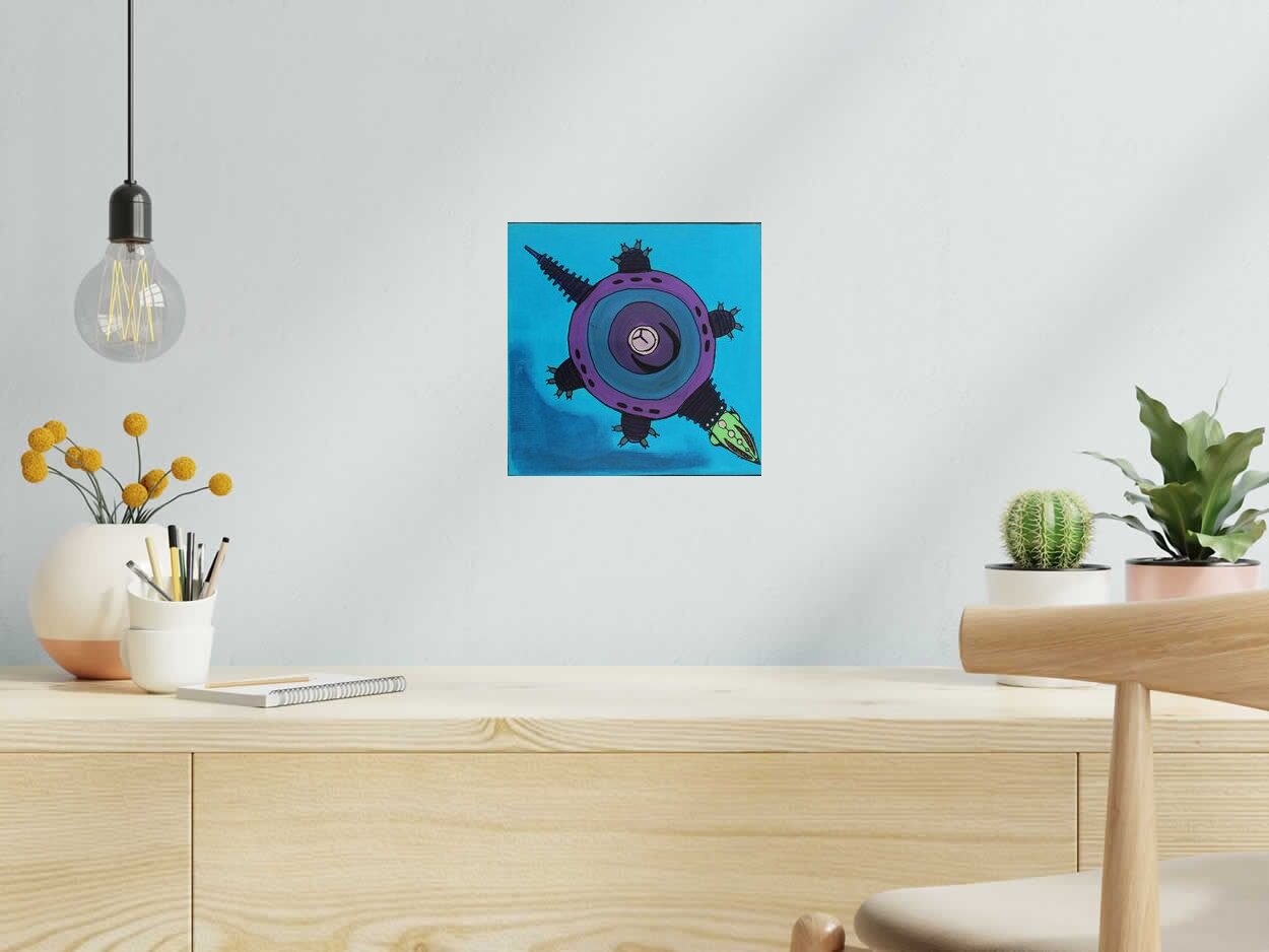 Tableau de TAREK a pour titre  Golgoth #1 style street pop art dim : TAREKprix:300