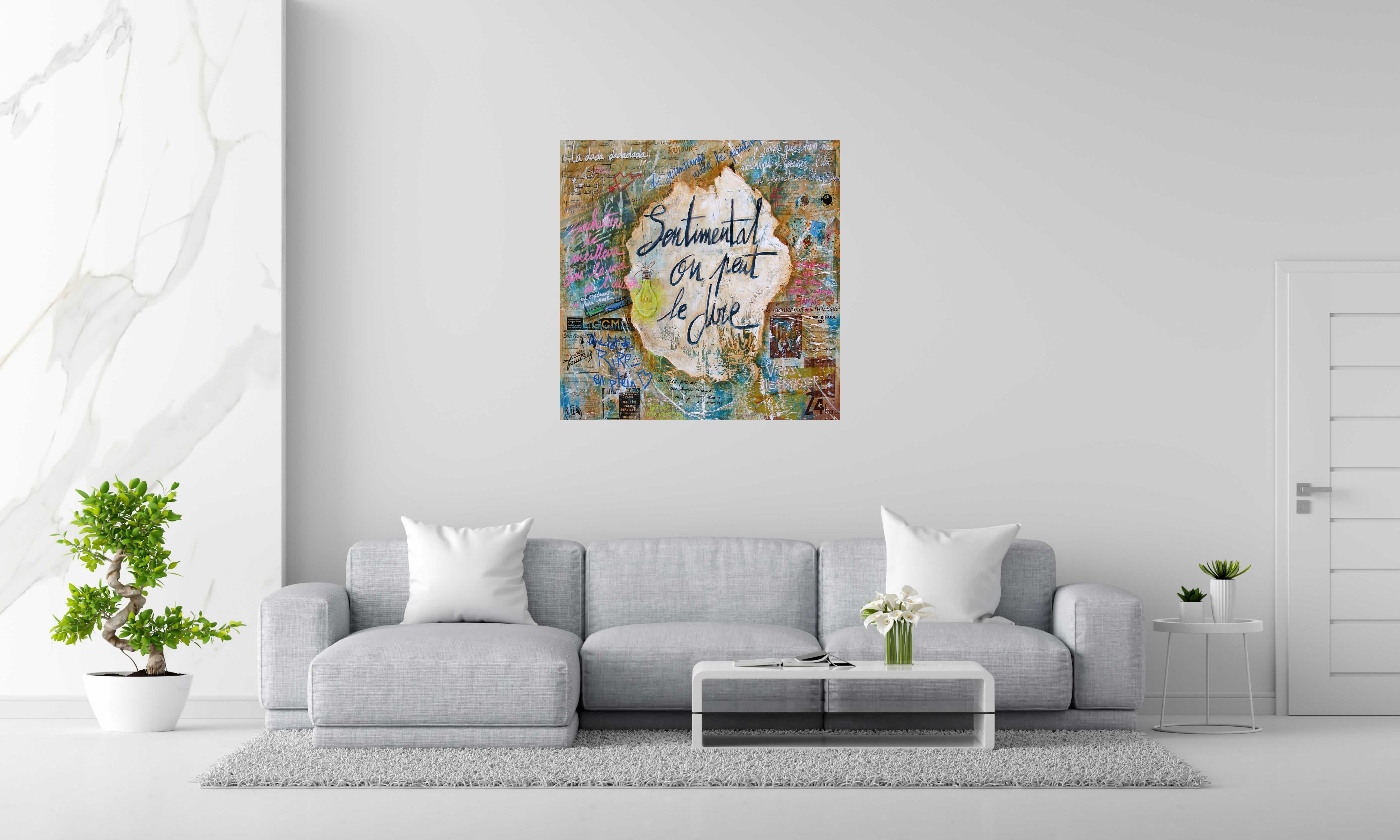Tableau de CACOU a pour titre  Sentimental style graphique dim : CACOUprix:850