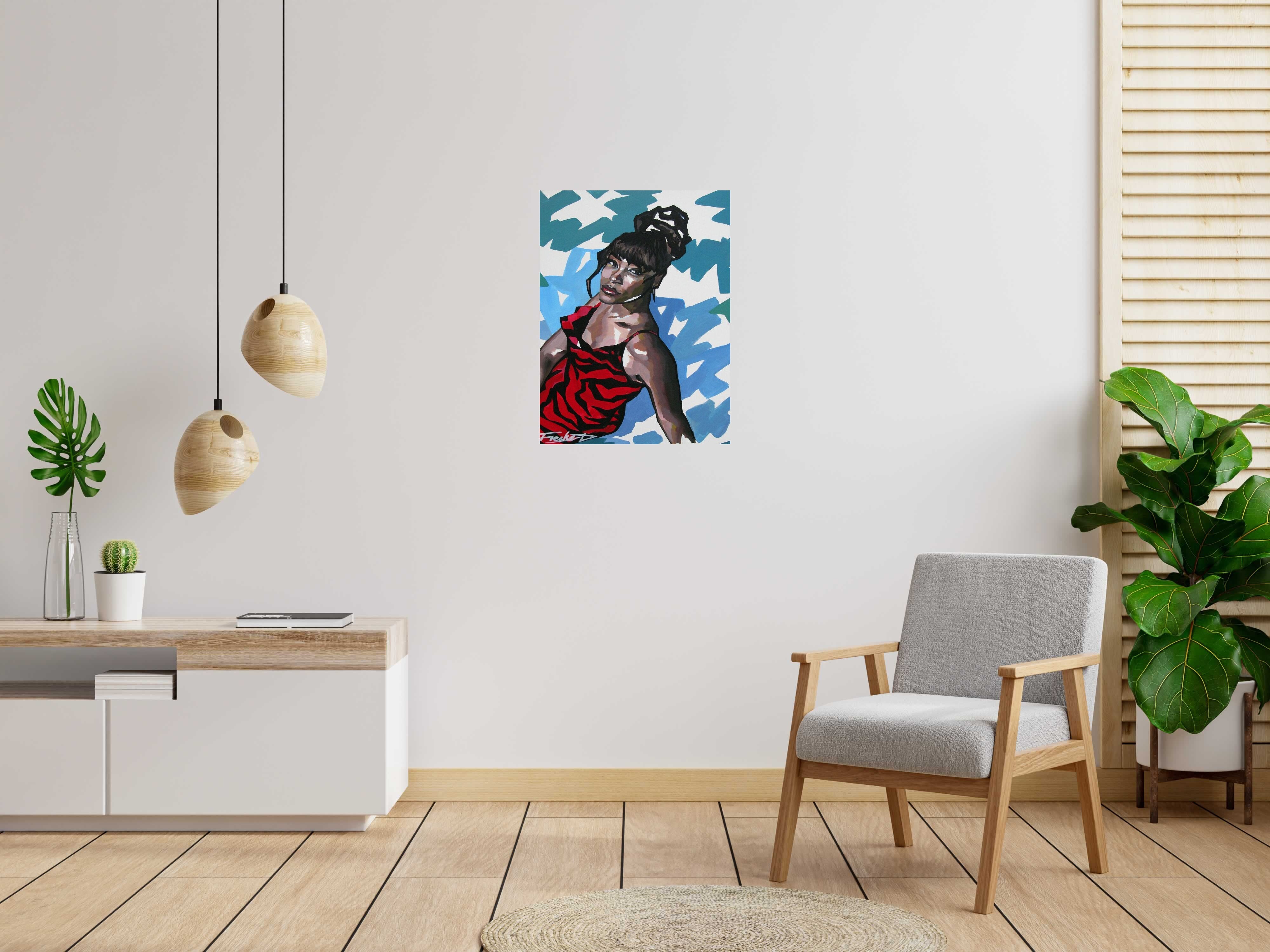 Tableau de FRESHA D a pour titre  Aya style figuratif dim : FRESHA Dprix:480
