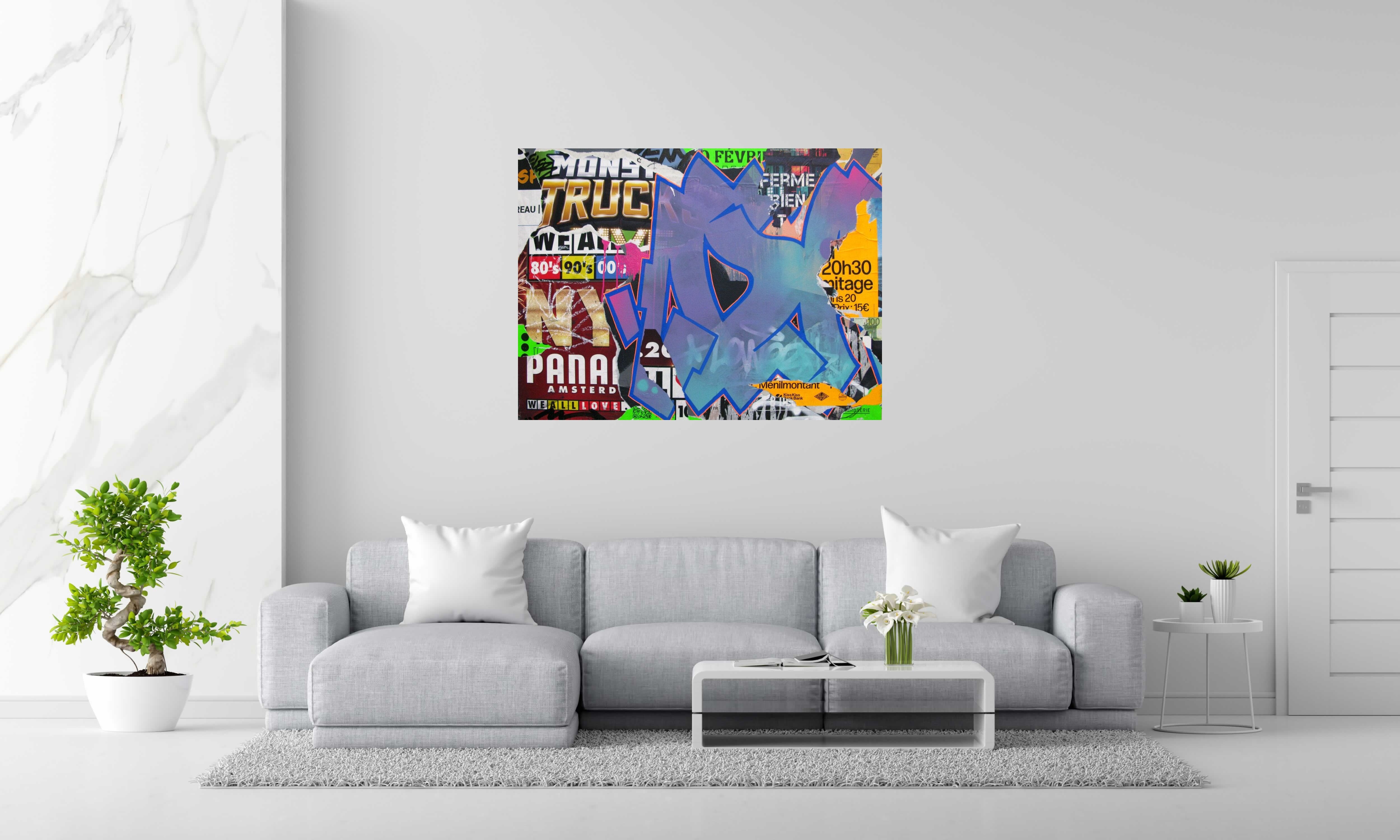 Tableau de KENY a pour titre  NYC style graffiti, street art dim : KENYprix:1000
