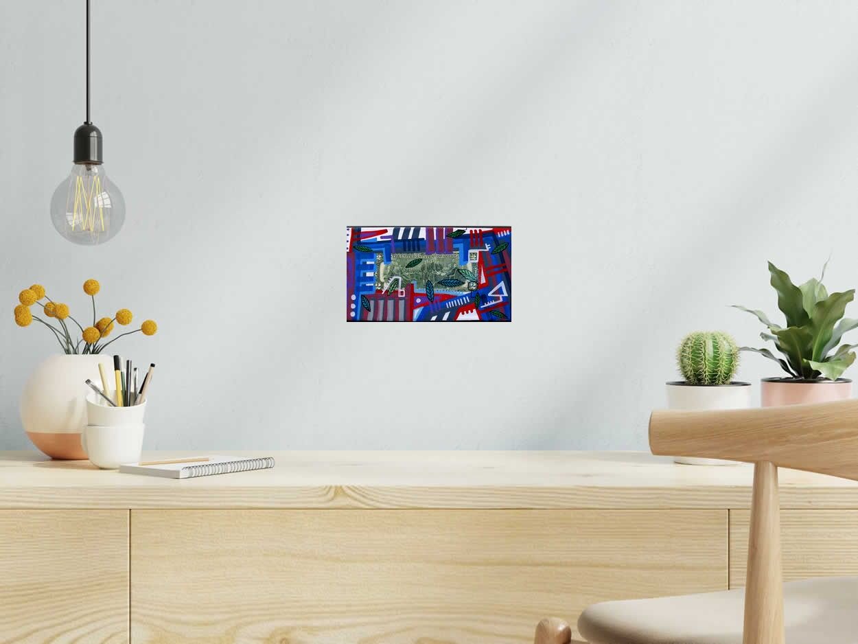 Tableau de TAREK a pour titre  The united style graphique dim : TAREKprix:120