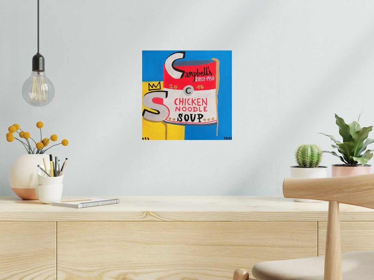 Tableau de TAREK a pour titre  CAMPBELL'S CHICKEN style graphique dim : TAREKprix:250