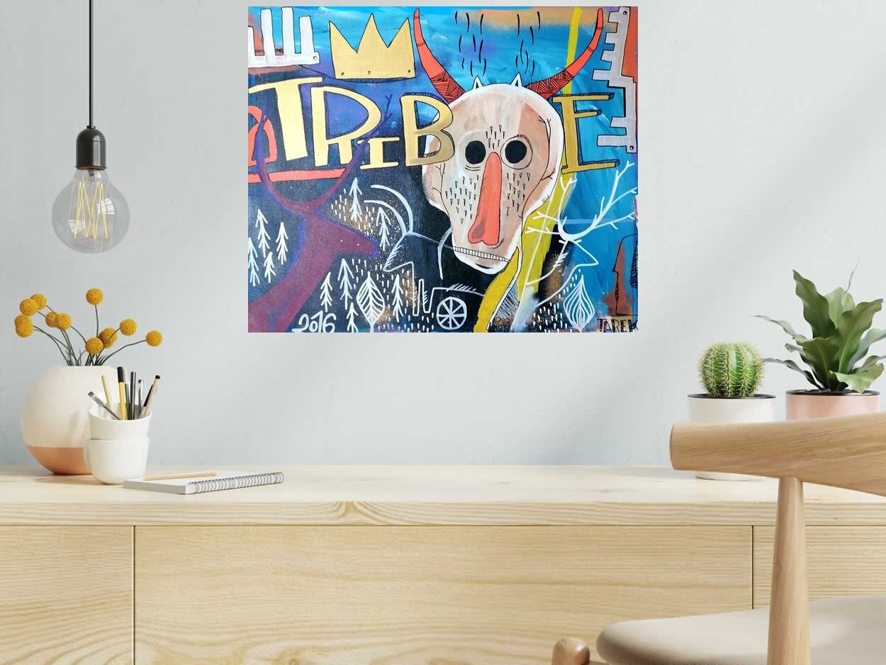 Tableau de TAREK a pour titre  A TRIBE style graphique dim : TAREKprix:850