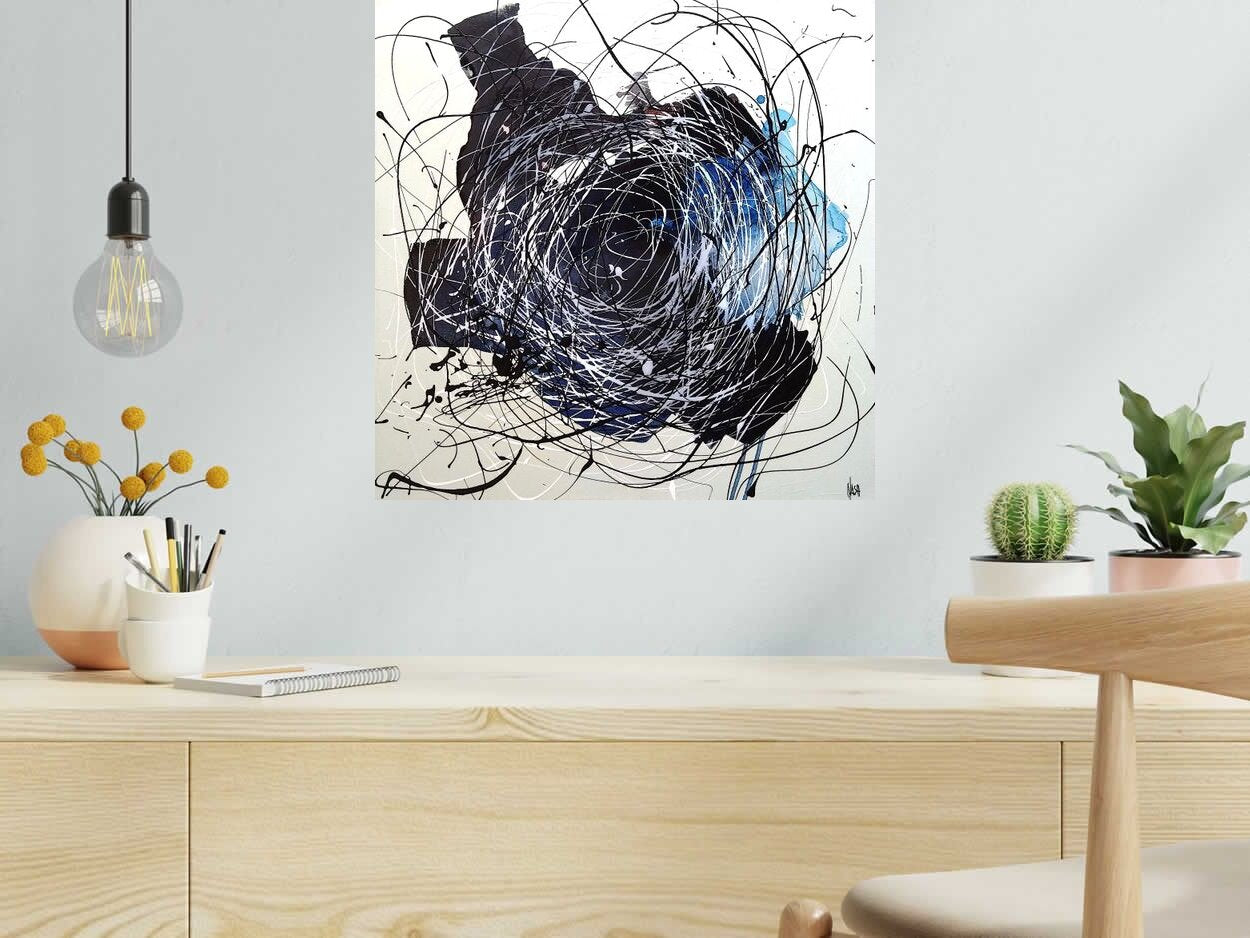 Tableau de NASH a pour titre  Palm Spring style abstrait dim : NASHprix:300
