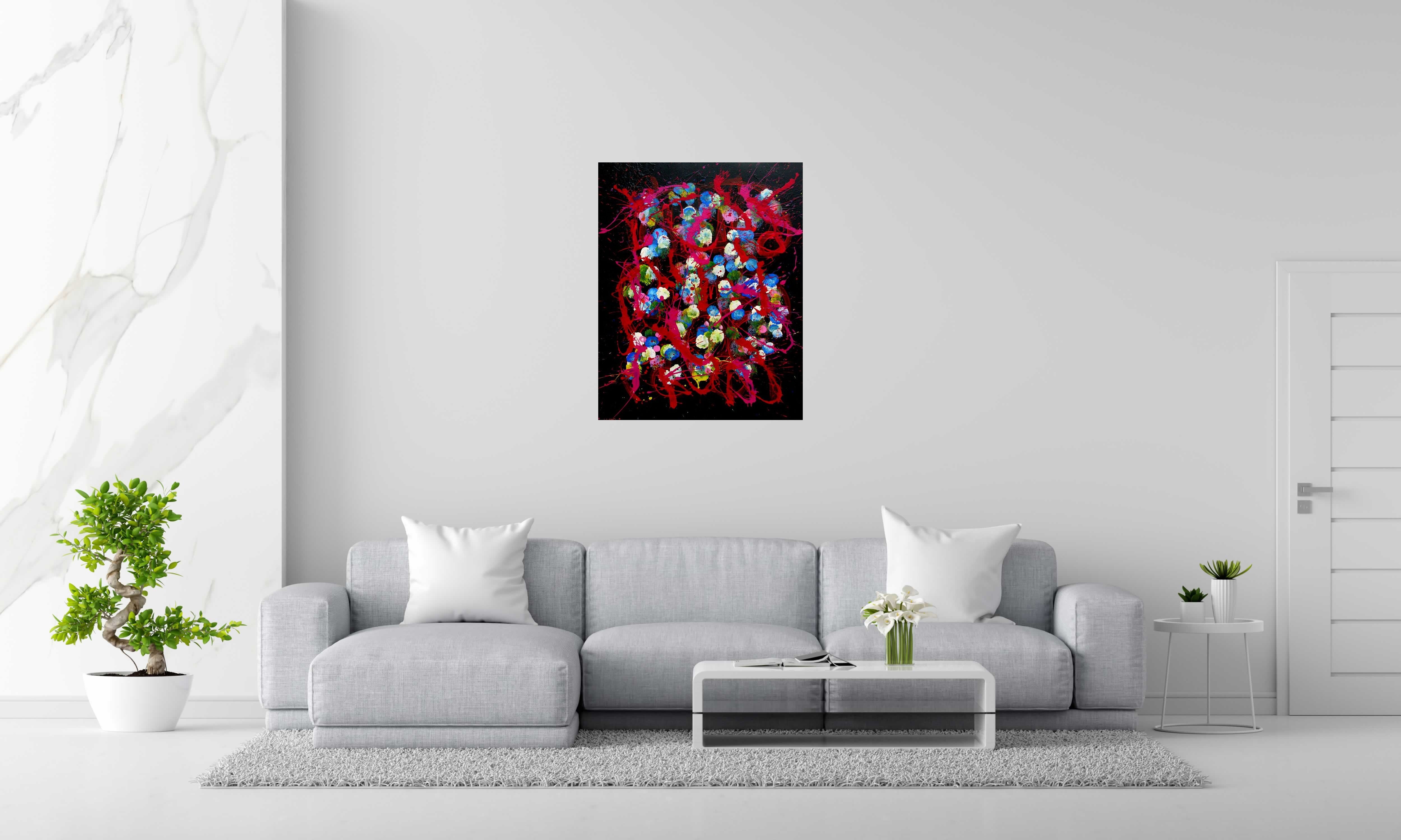 Tableau de STEPHANE RIME a pour titre  Noname C34 style abstrait dim : STEPHANE RIMEprix:690