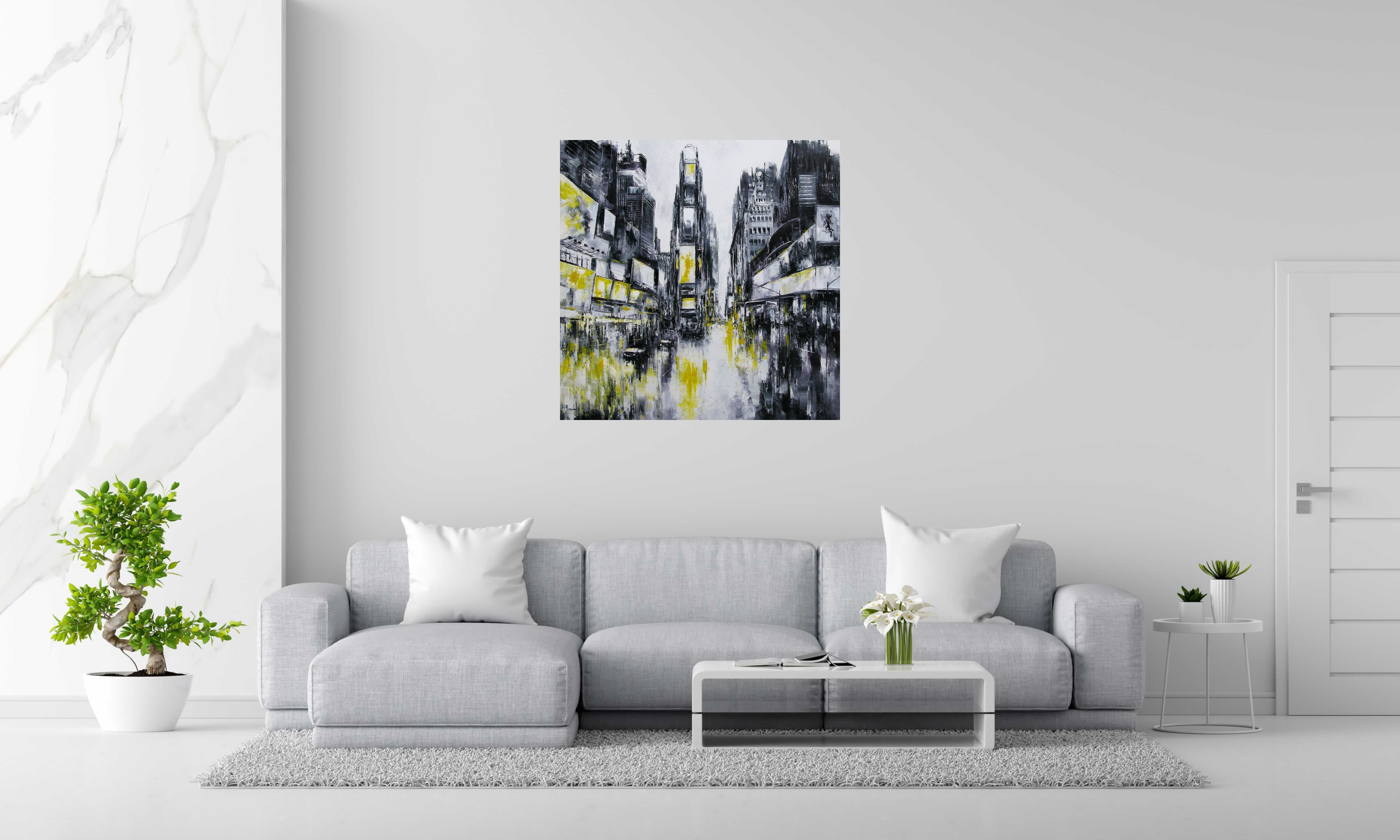 Tableau de PHIL a pour titre  Time Square, NY style figuratif dim : PHILprix:850
