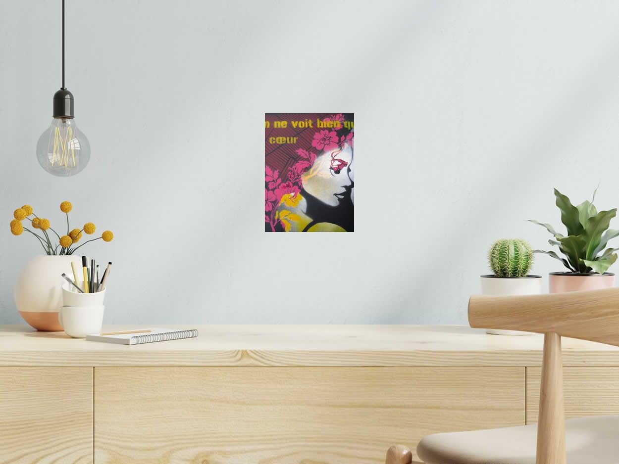 Tableau de KARO TRASS a pour titre  Joséphine style street pop art, street art dim : KARO TRASSprix:100