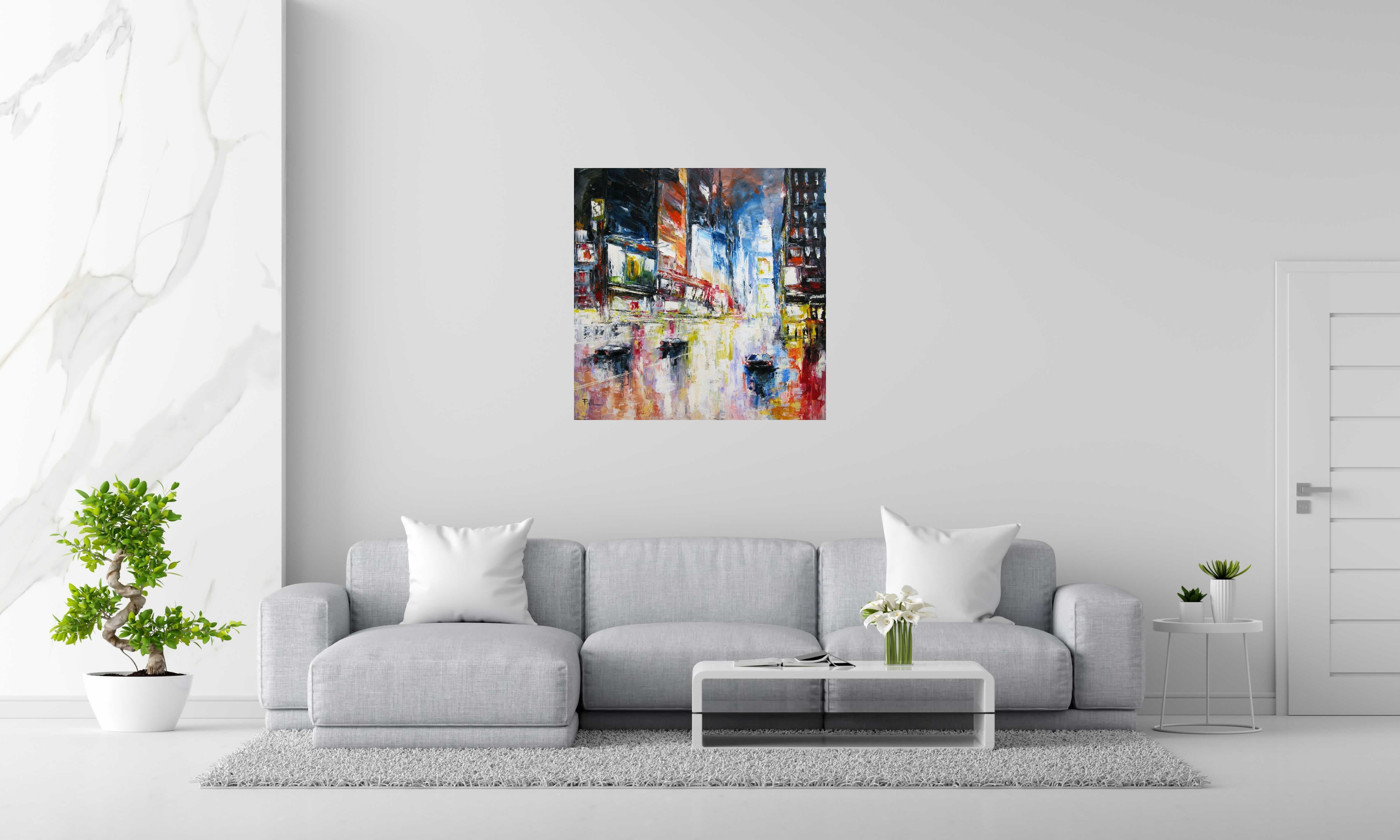 Tableau de PHIL a pour titre  Timesquare style figuratif dim : PHILprix:700