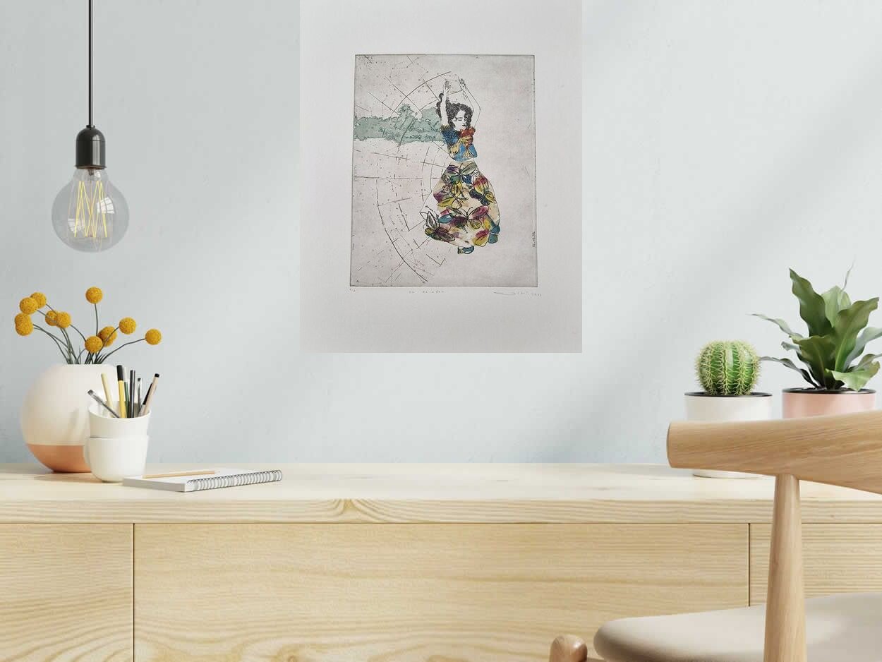 Editions d'art de ATSUKO ISHII a pour titre  ON RAINBOW style figuratif dim : ATSUKO ISHIIprix:250