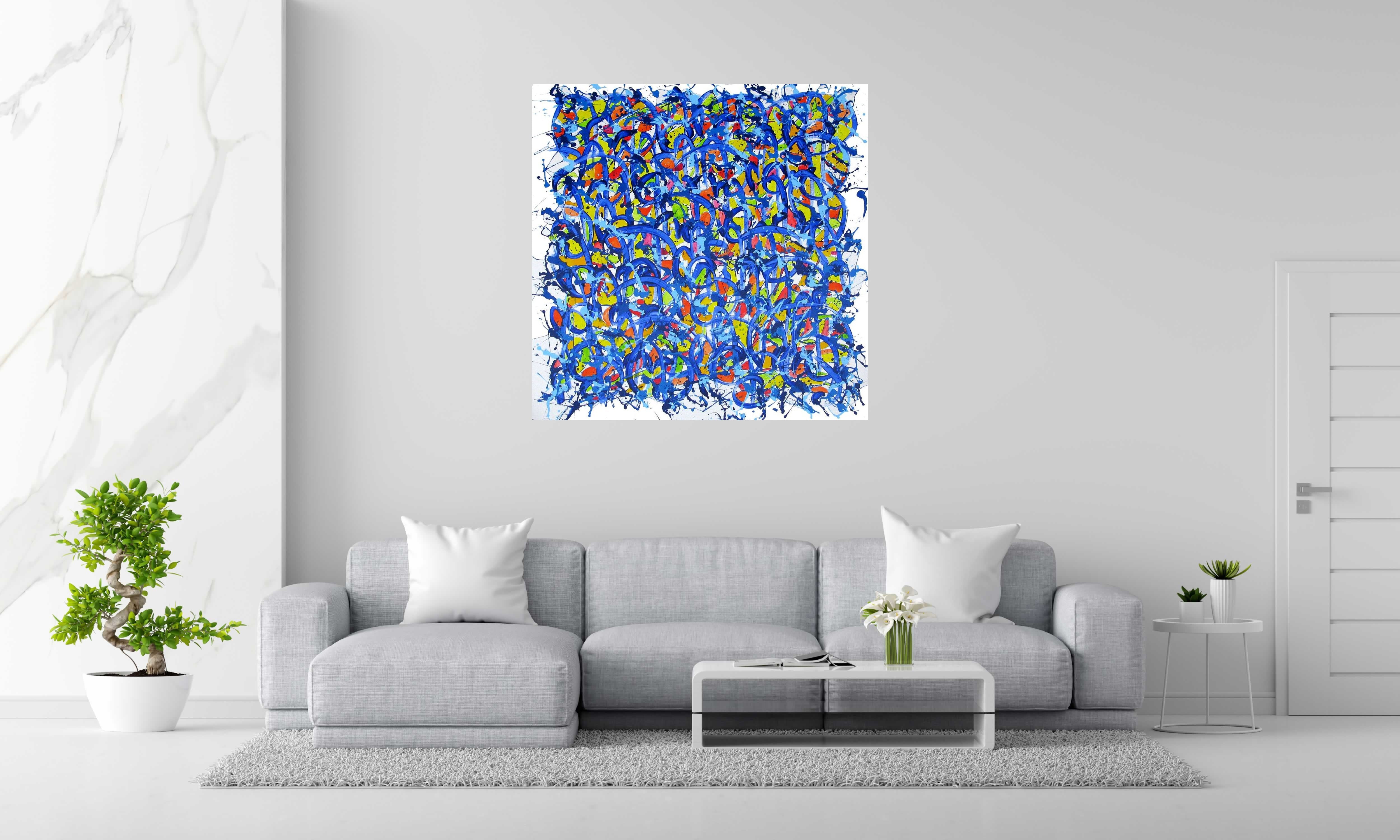 Tableau de STEPHANE RIME a pour titre  No name E59 style abstrait dim : STEPHANE RIMEprix:1200