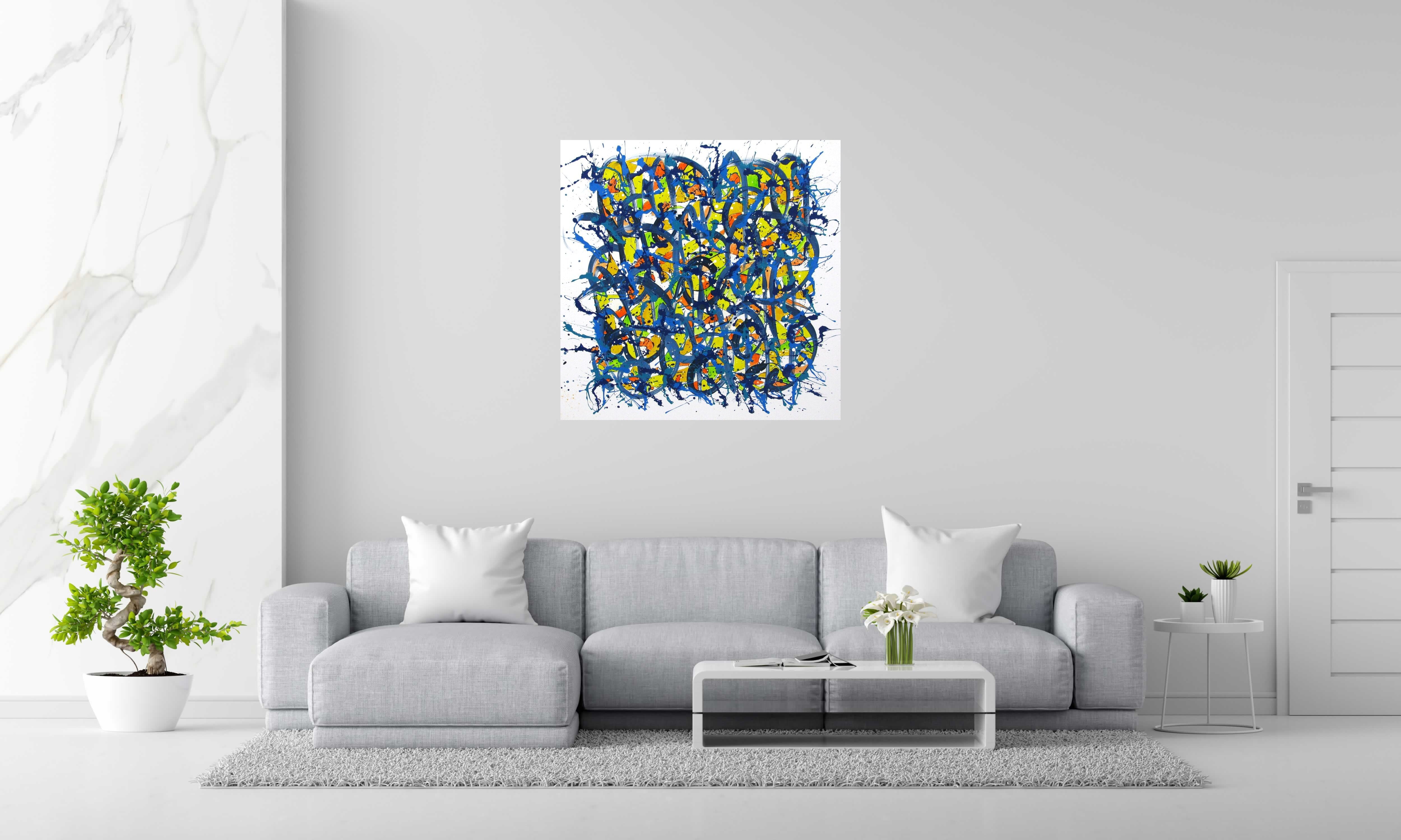 Tableau de STEPHANE RIME a pour titre  NO NAME E1 style abstrait dim : STEPHANE RIMEprix:850