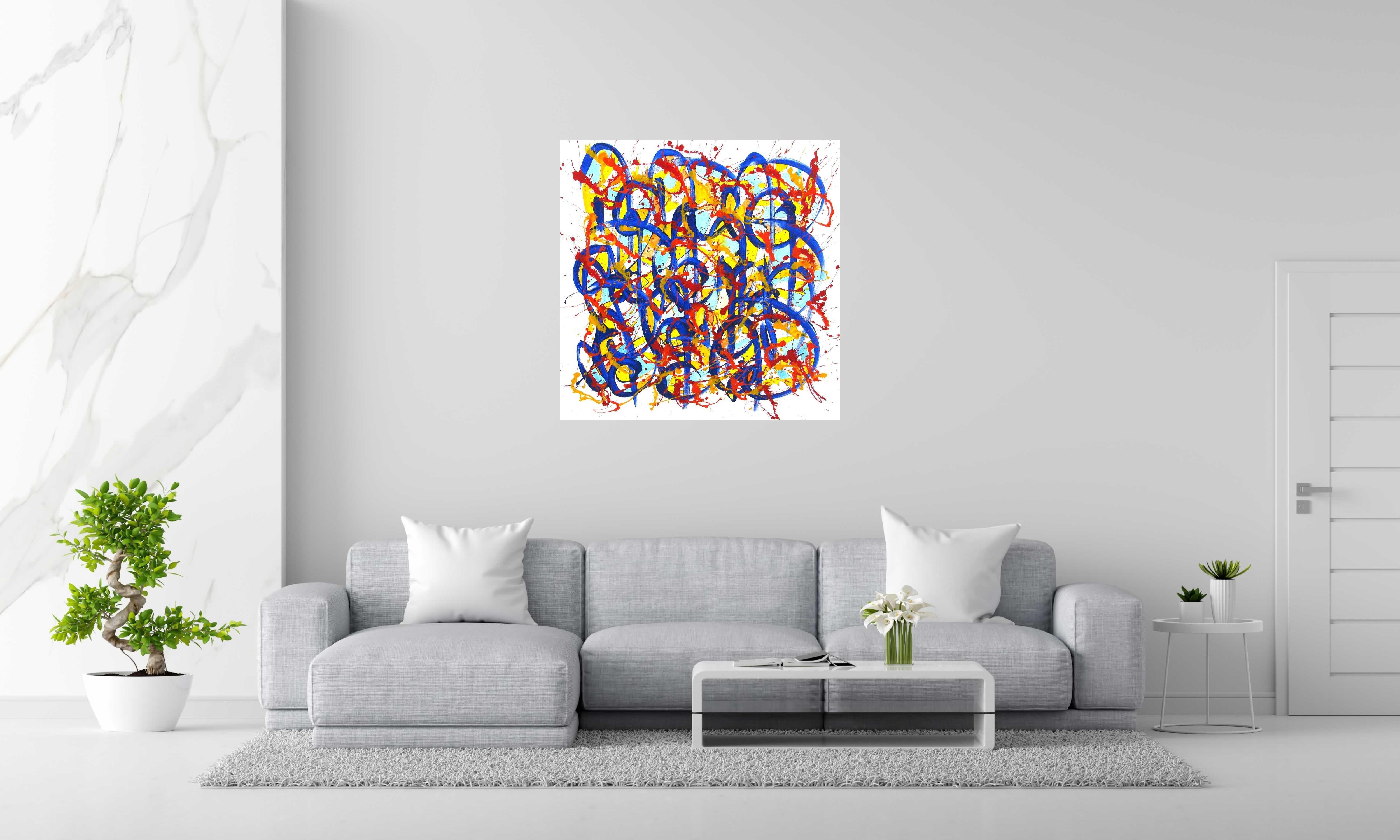 Tableau de STEPHANE RIME a pour titre  NO NAME E6 style abstrait dim : STEPHANE RIMEprix:850