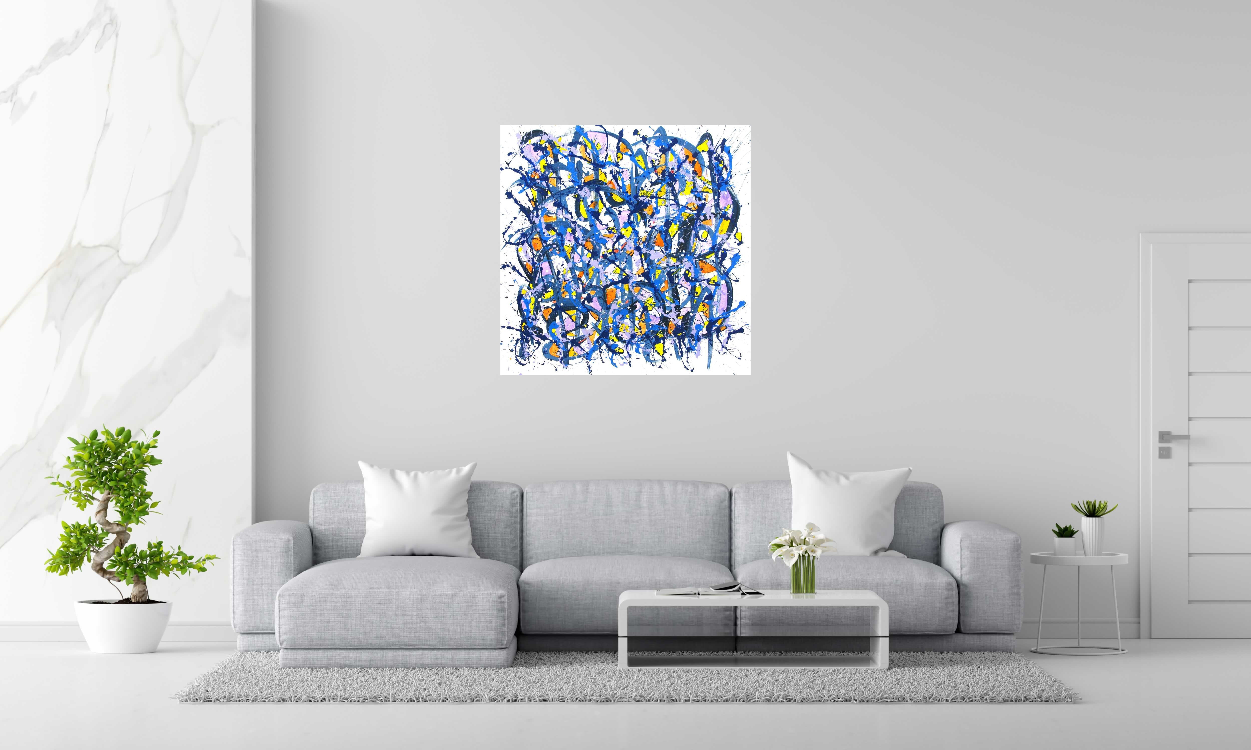 Tableau de STEPHANE RIME a pour titre  noname E5 style abstrait dim : STEPHANE RIMEprix:850