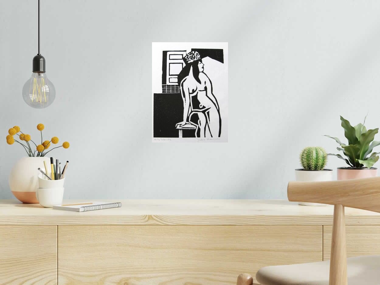 Editions d'art de JULIA CHAUSSON a pour titre  Aube blanche style figuratif dim : JULIA CHAUSSONprix:55