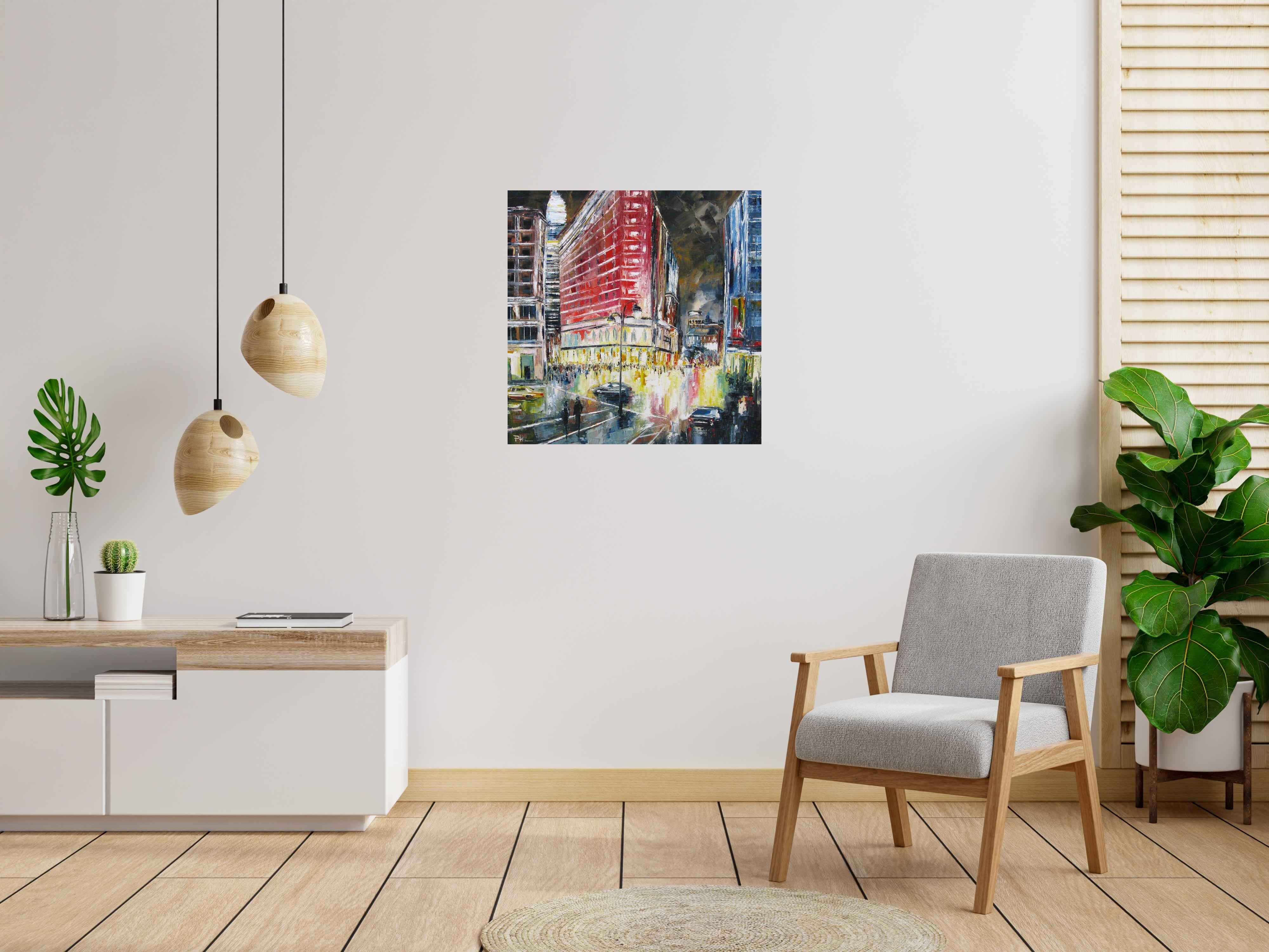 Tableau de PHIL a pour titre  Night of NY style figuratif dim : PHILprix:550