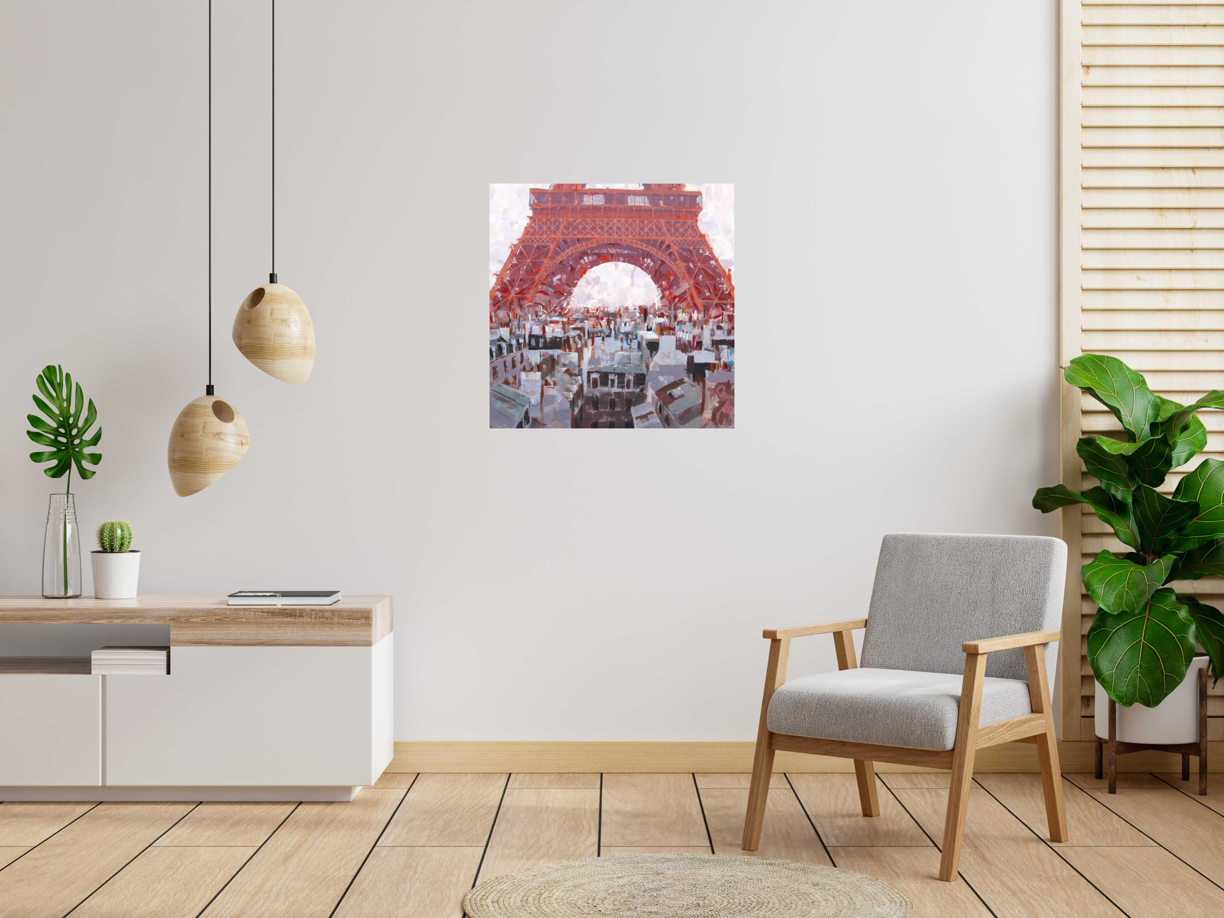 Tableau de HEATON RUDYARD a pour titre  Tour rouge style figuratif dim : HEATON RUDYARDprix:900