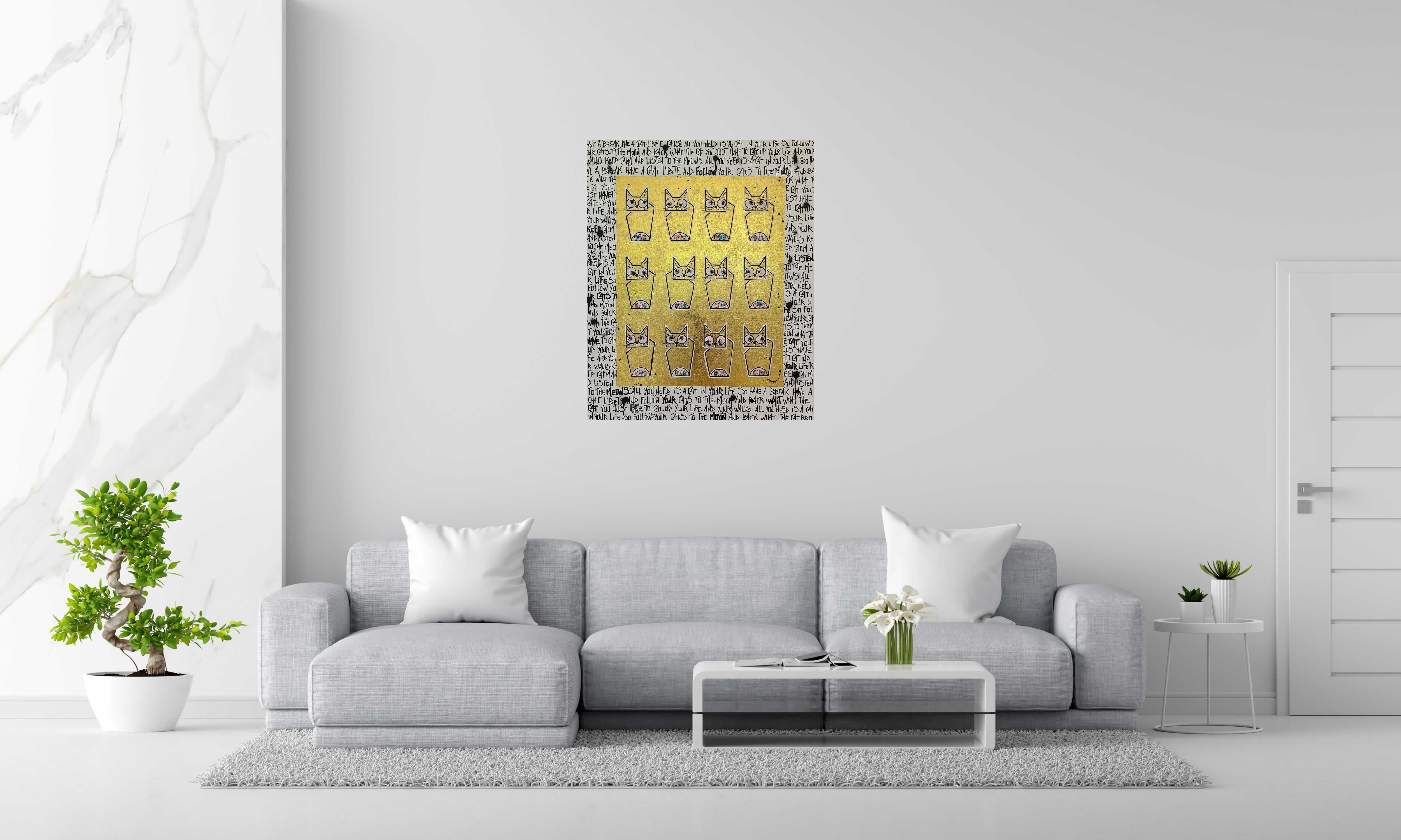 Tableau de Stephanie Godann a pour titre  Family portrait style street art dim : Stephanie Godannprix:1000