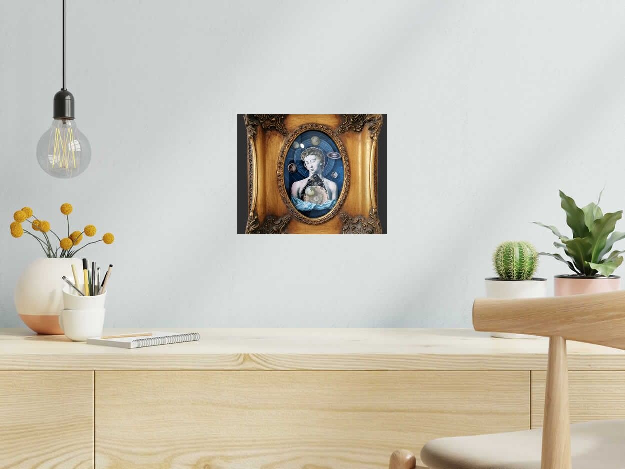Tableau de Gavin Jay a pour titre  Into the Beyond style figuratif, graphique dim : Gavin Jayprix:850