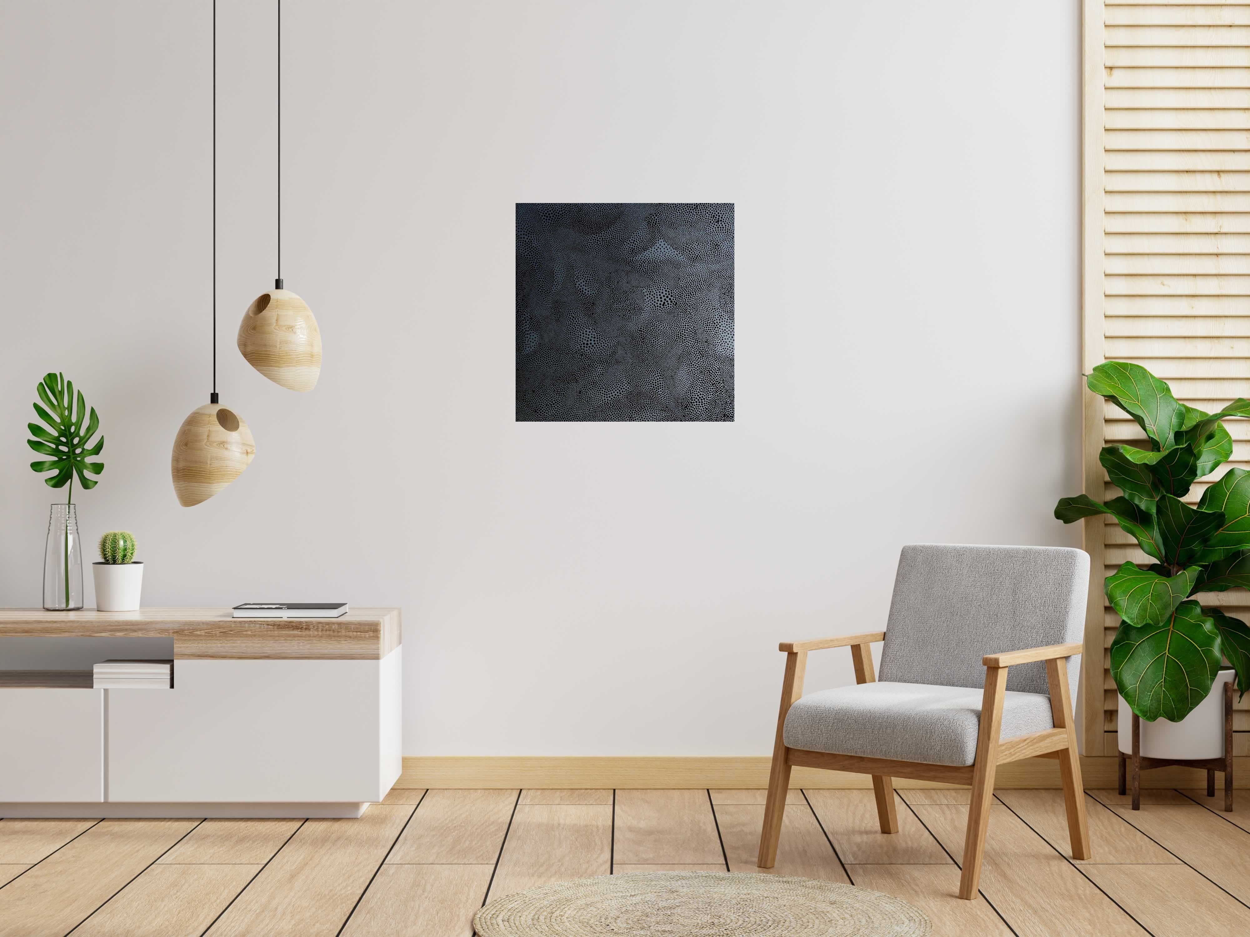 Tableau de NASH a pour titre  Black Sand style abstrait dim : NASHprix:600