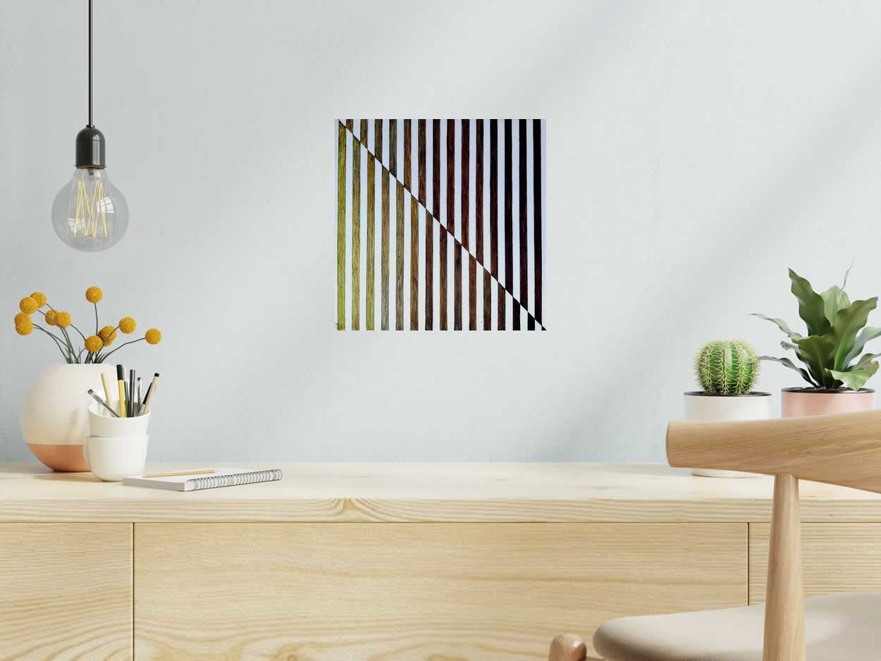 Tableau de NASH a pour titre  Green style abstrait dim : NASHprix:150