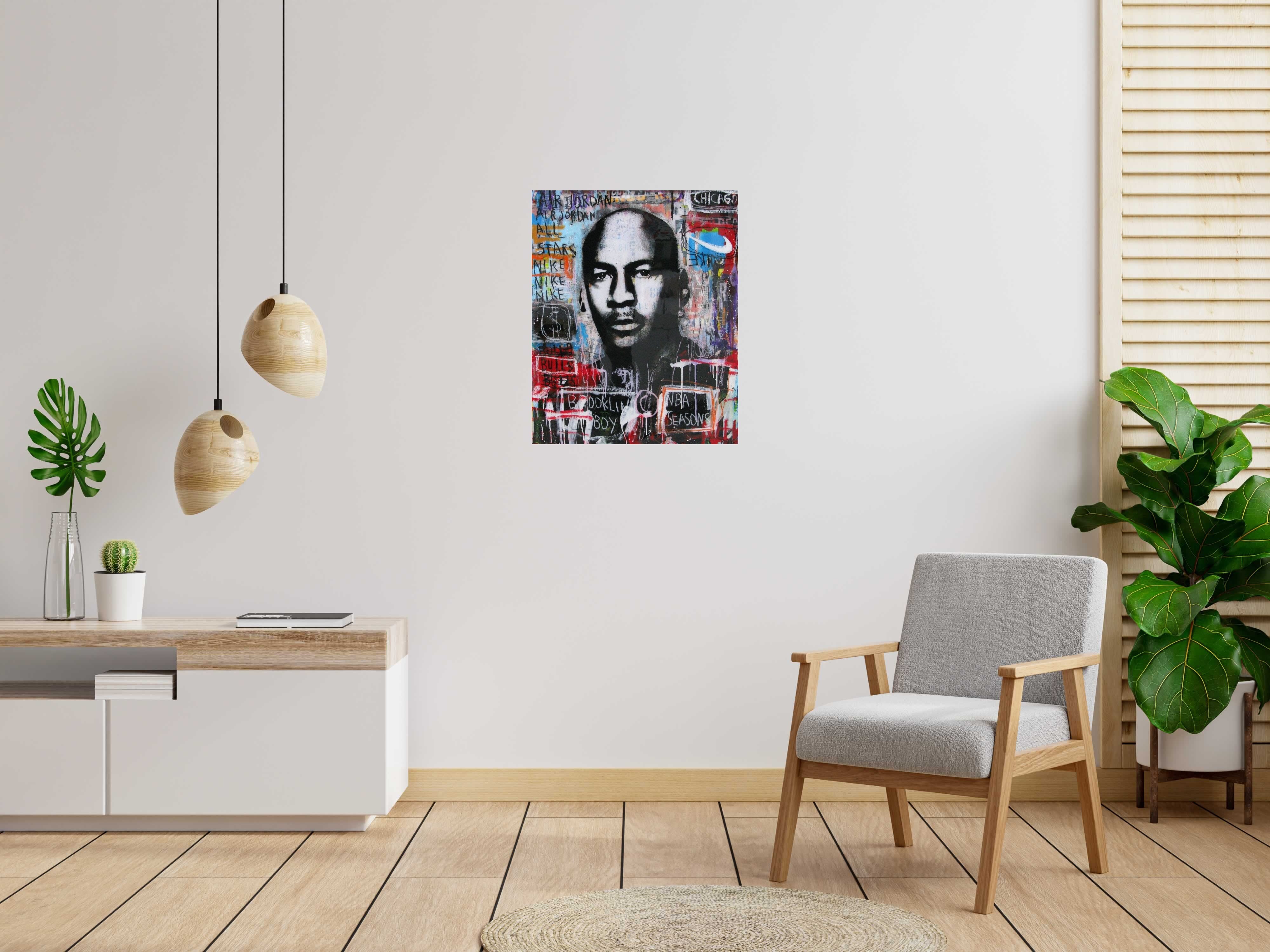 Tableau de THIERRY RASINE a pour titre  Jordan style street pop art dim : THIERRY RASINEprix:1100