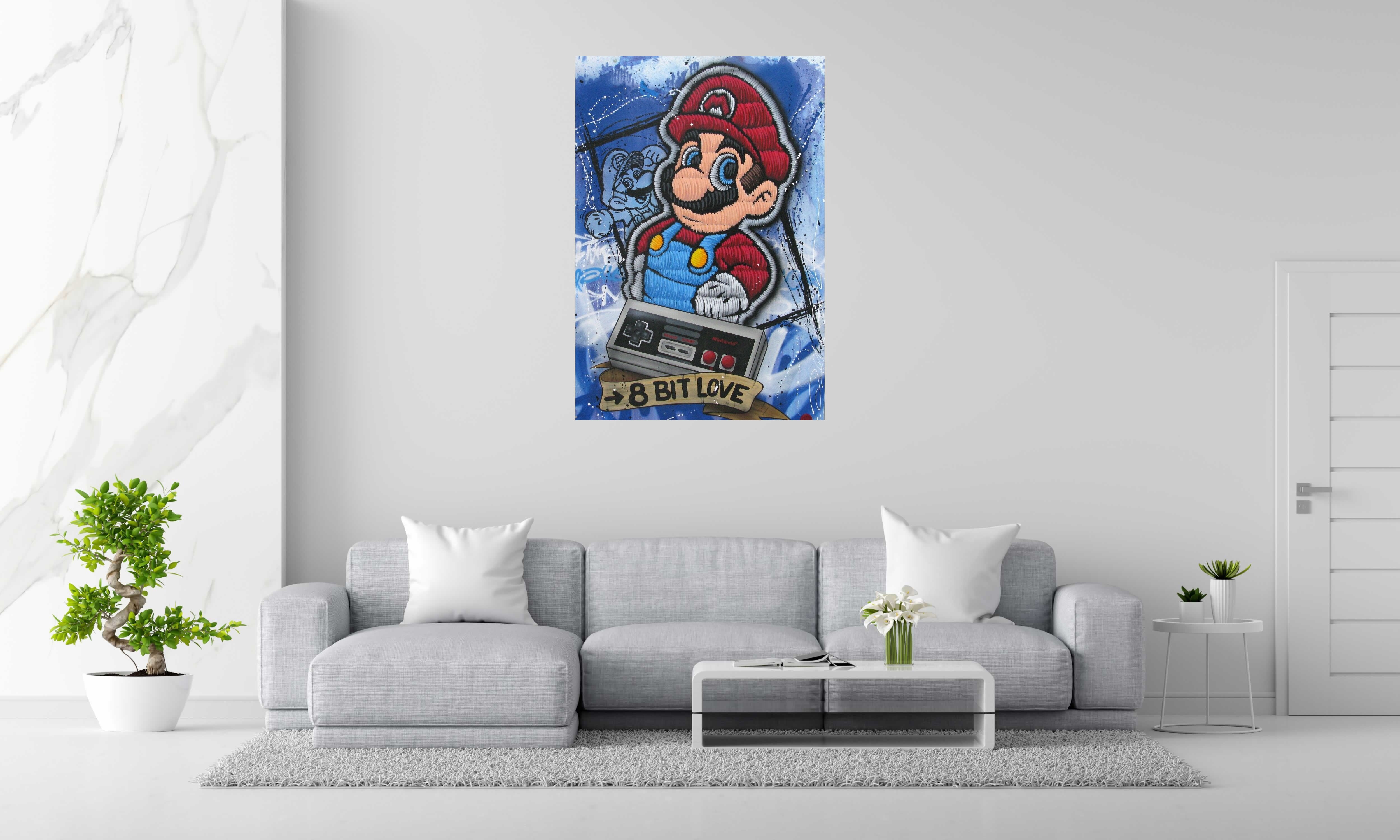 Tableau de JUG a pour titre  8 bit style street pop art dim : JUGprix:1000