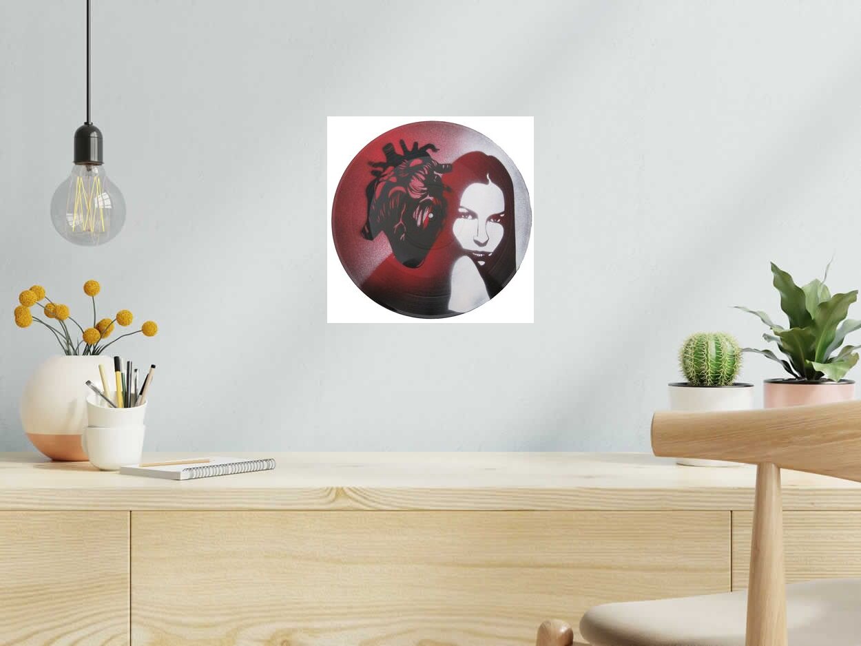 Tableau de KARO TRASS a pour titre  Juliane style street pop art, street art dim : KARO TRASSprix:120
