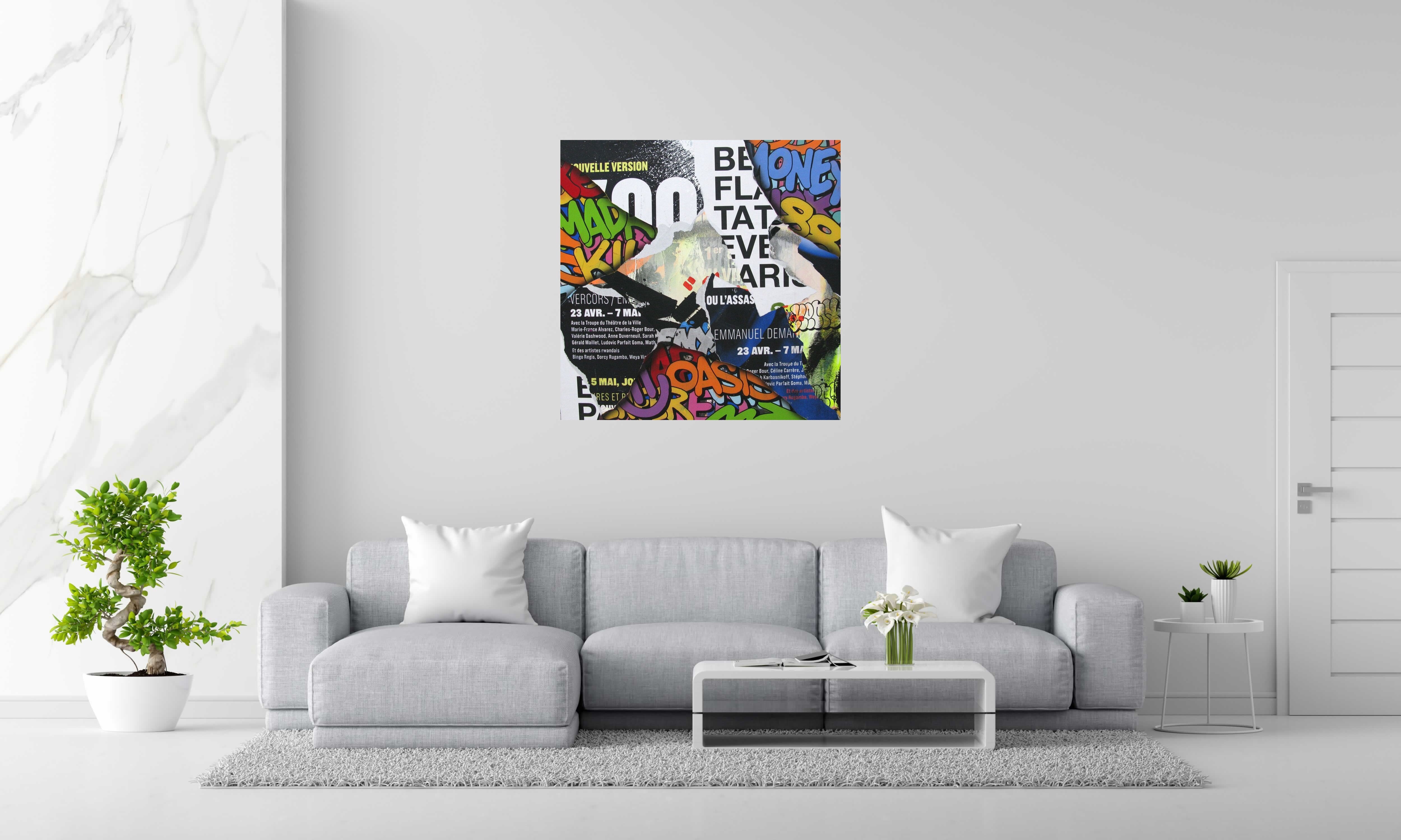 Tableau de KENY a pour titre  COLORAMAX 4 style graffiti, street art dim : KENYprix:800