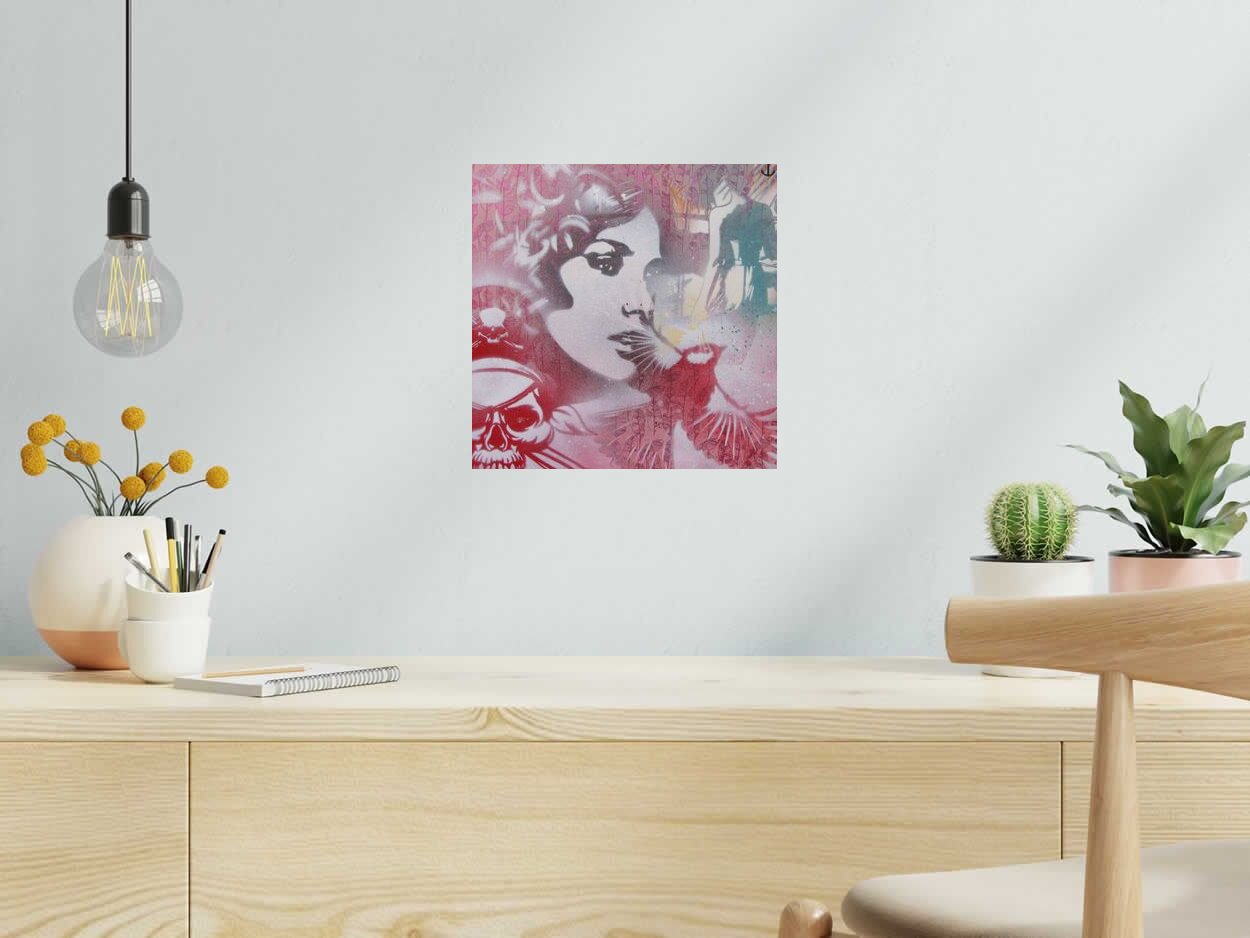 Tableau de KARO TRASS a pour titre  Suzy style street pop art, street art dim : KARO TRASSprix:90