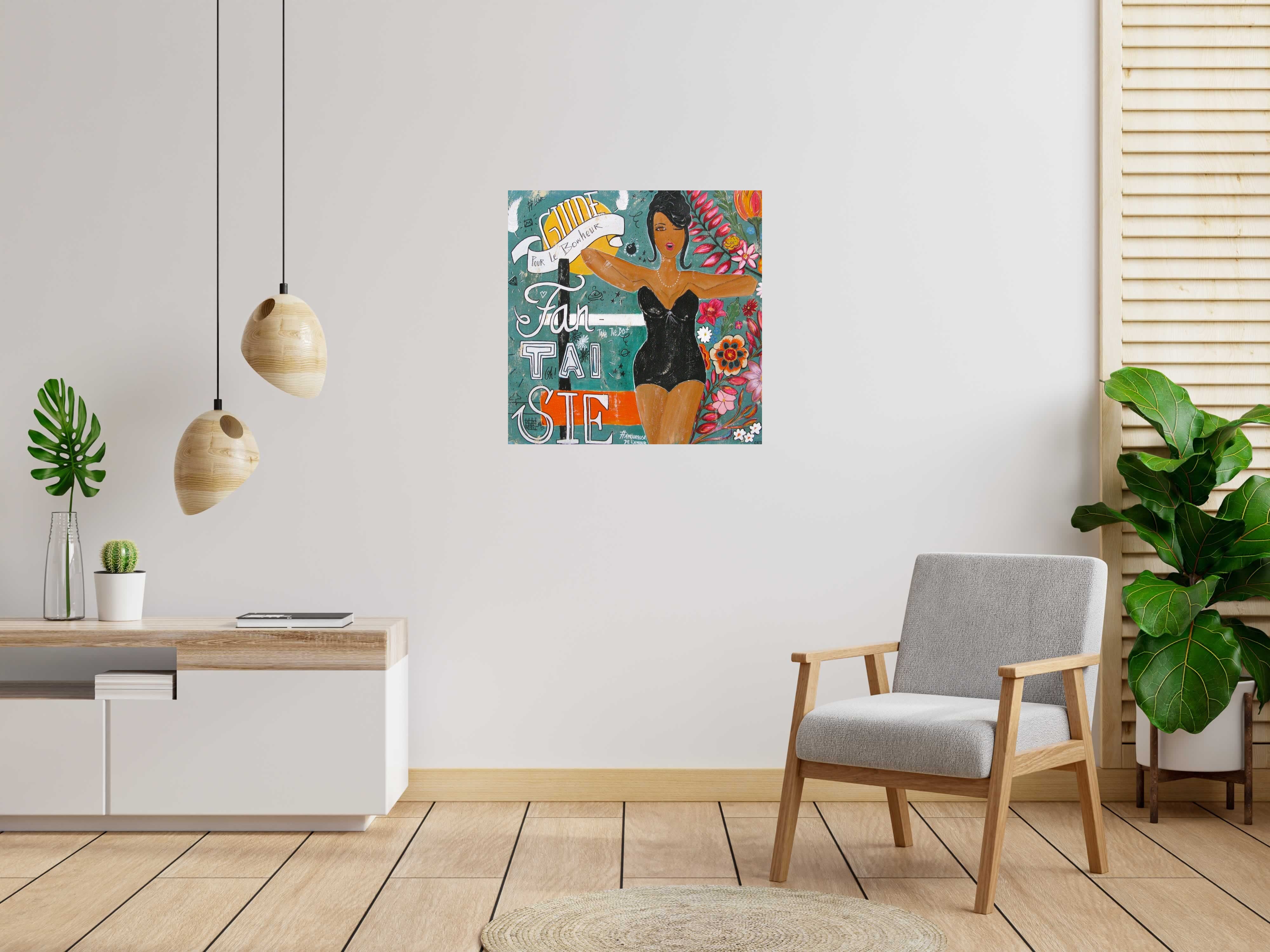 Tableau de CACOU a pour titre  FANTAISIE style graphique dim : CACOUprix:550