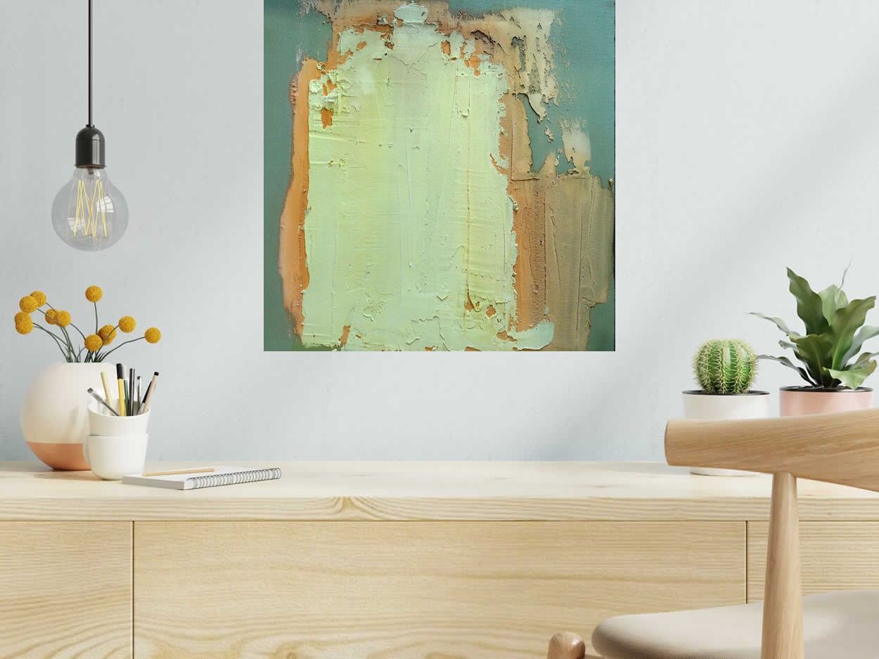 Tableau de NASH a pour titre  Earth 1 style abstrait dim : NASHprix:300